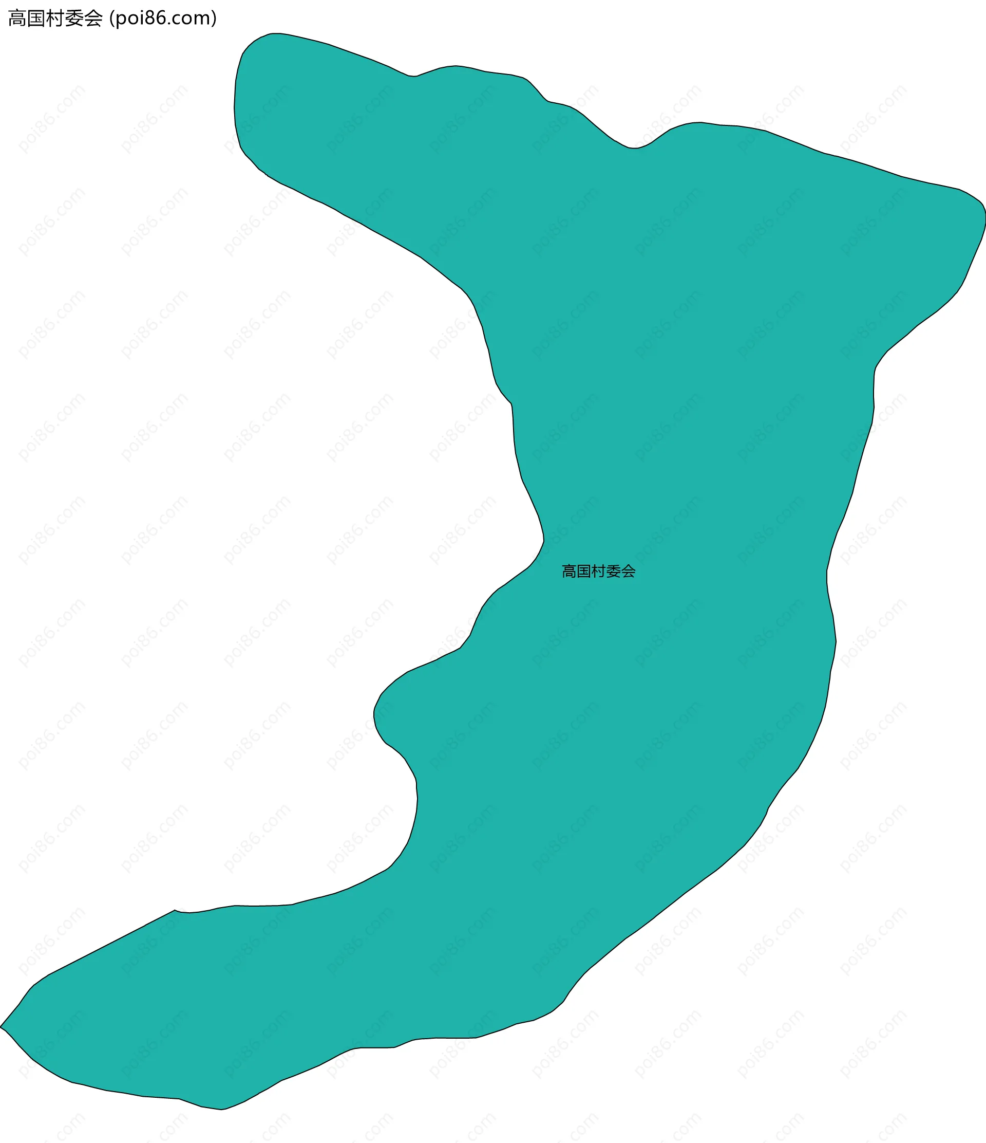 高国村委会边界地图