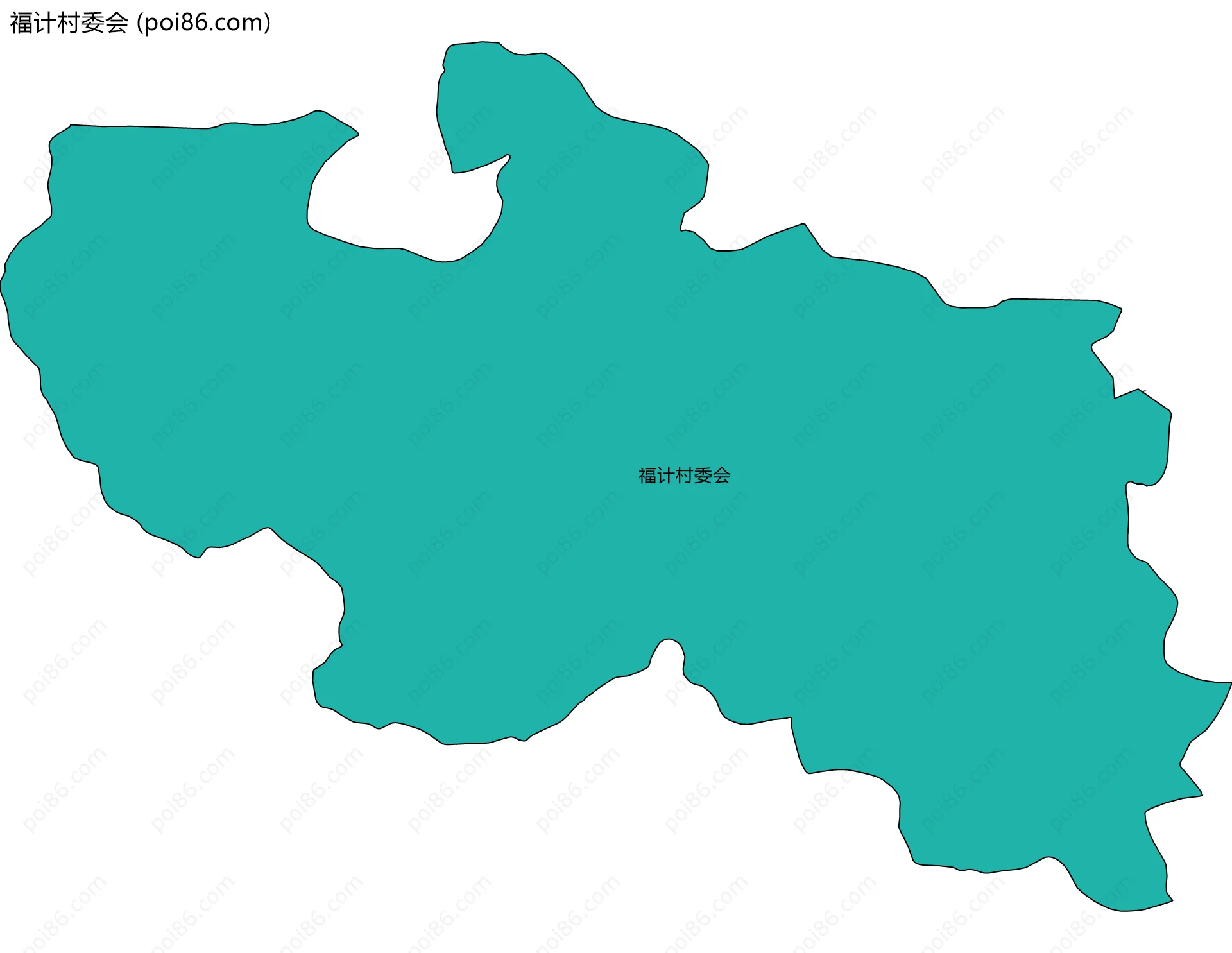 福计村委会边界地图