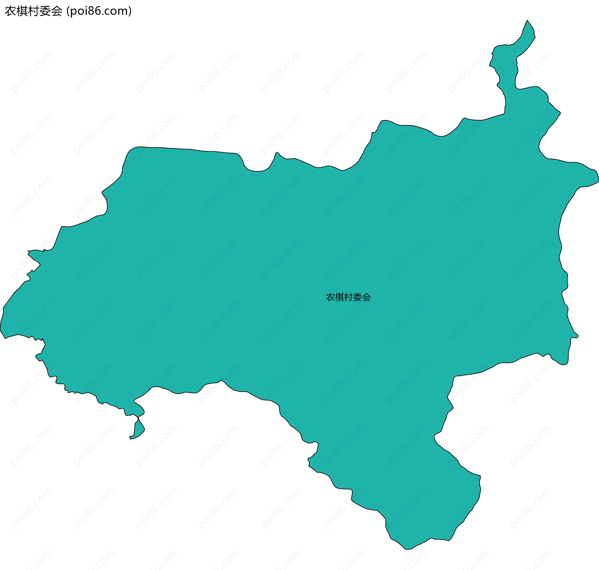 农棋村委会边界地图