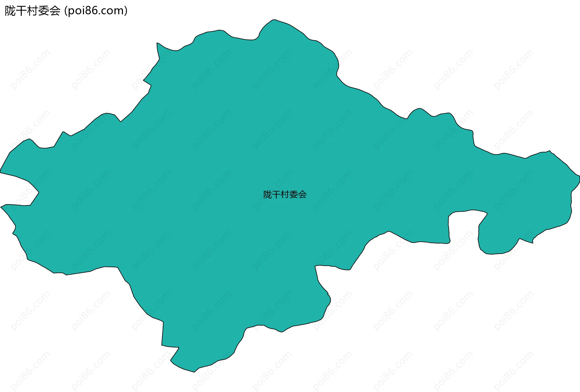 陇干村委会边界地图