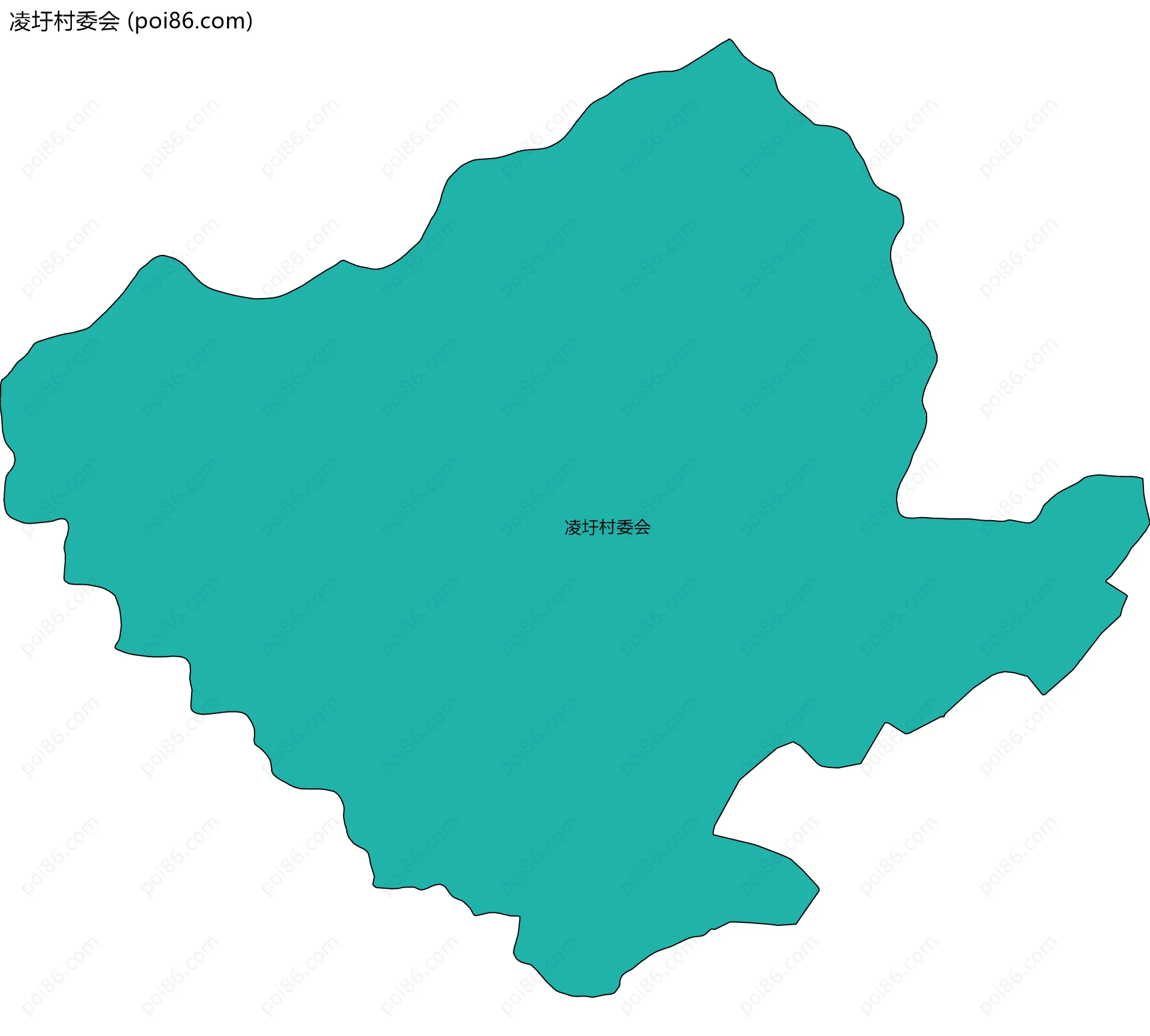 凌圩村委会边界地图