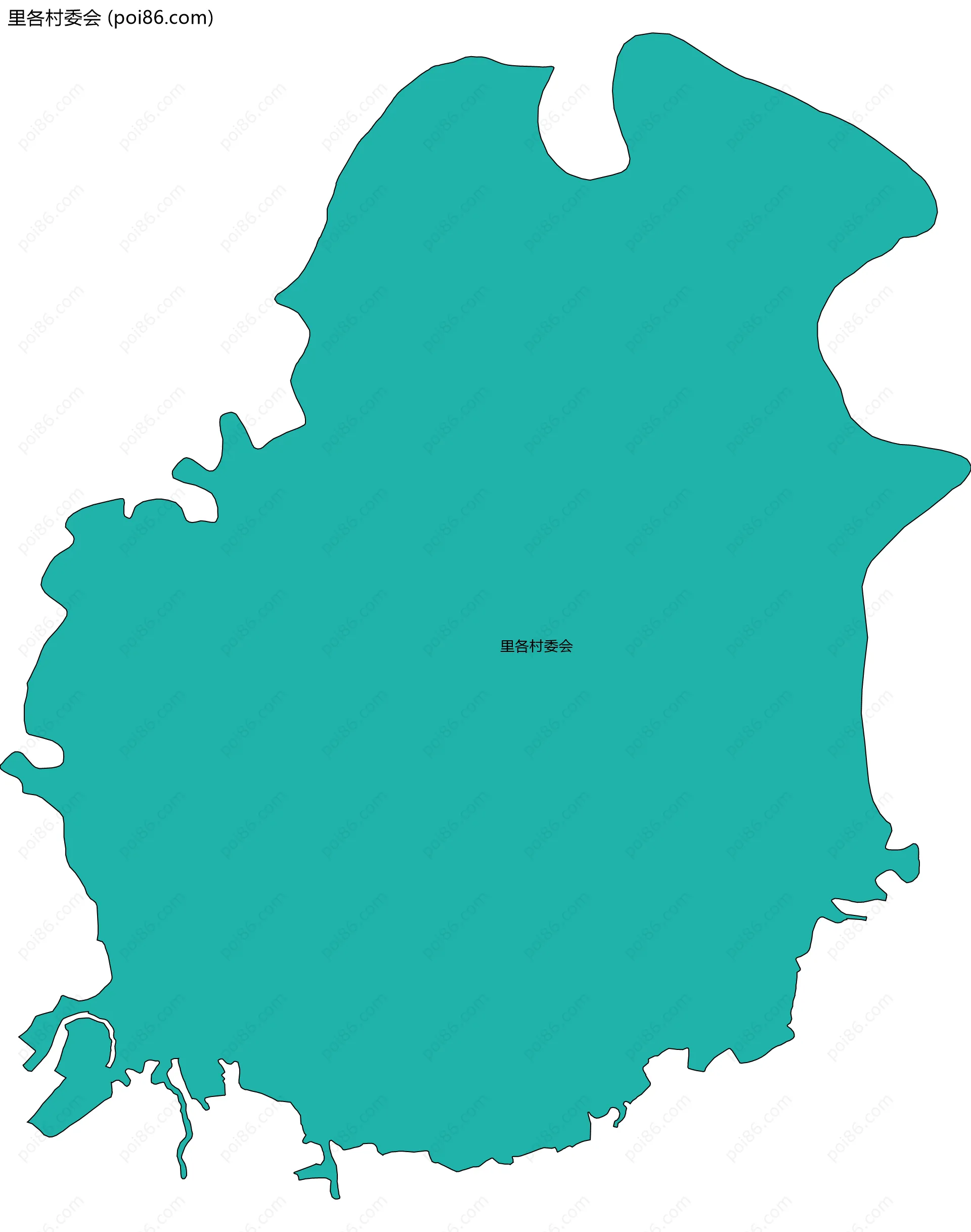 里各村委会边界地图