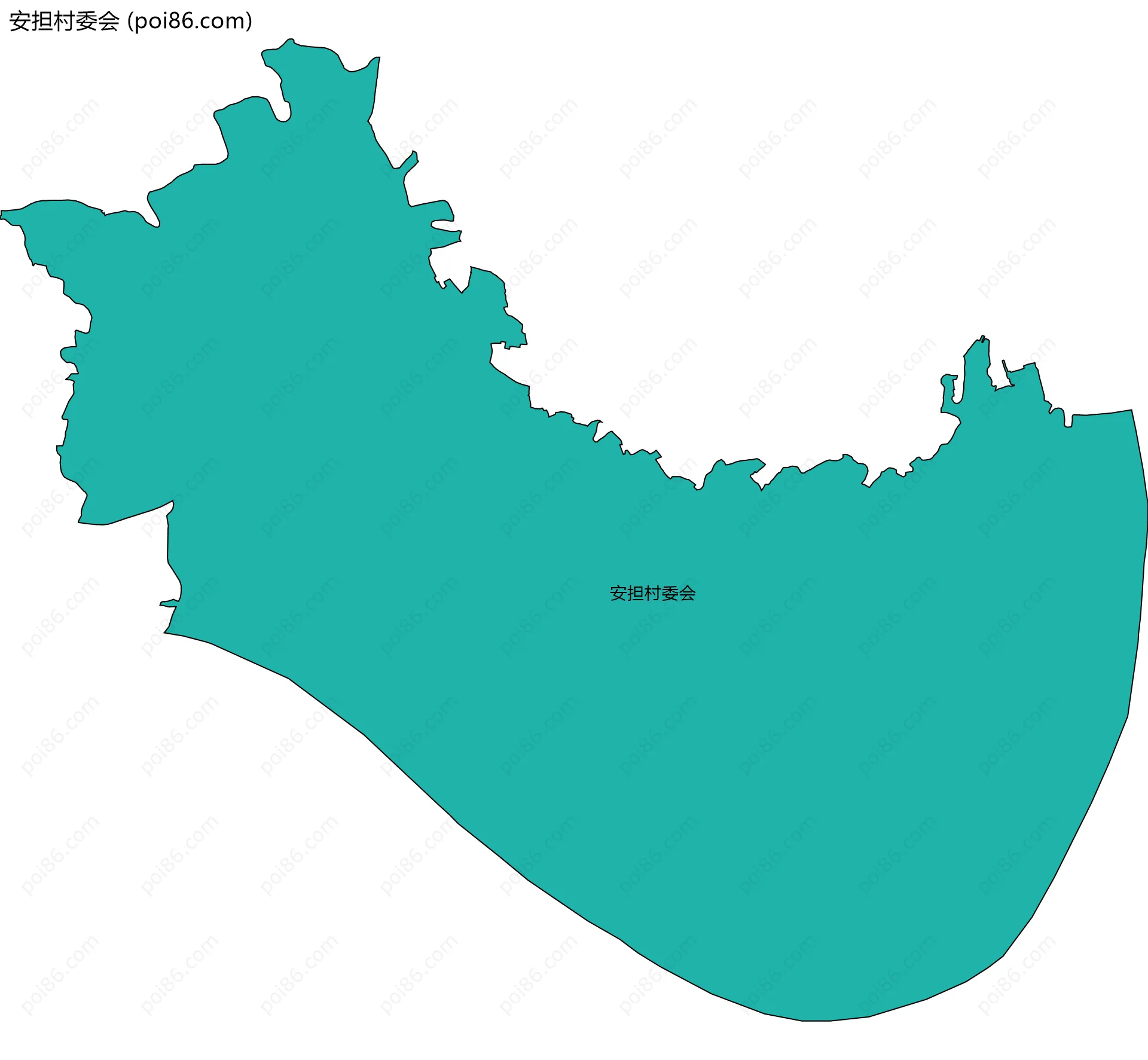 安担村委会边界地图