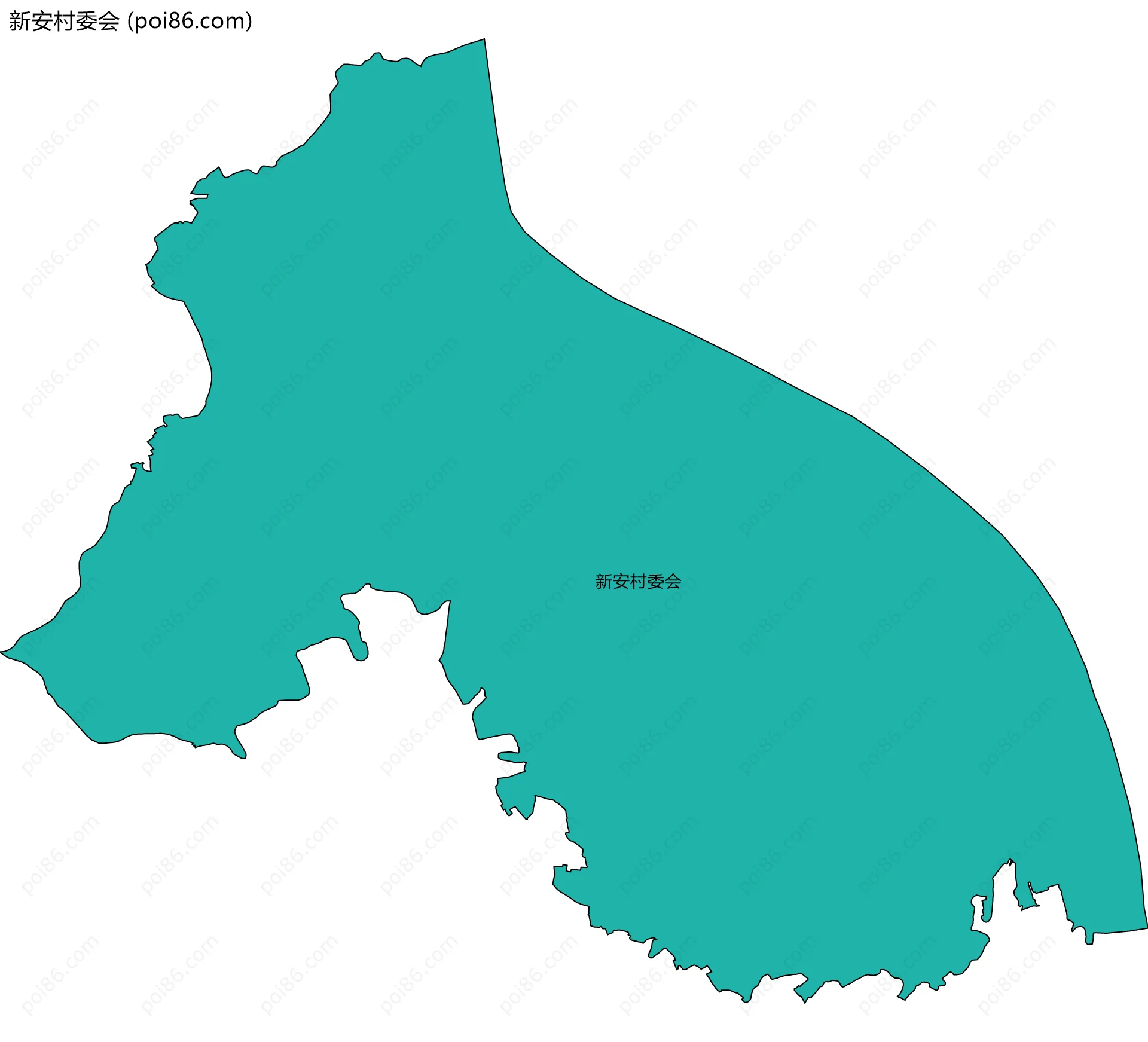 新安村委会边界地图