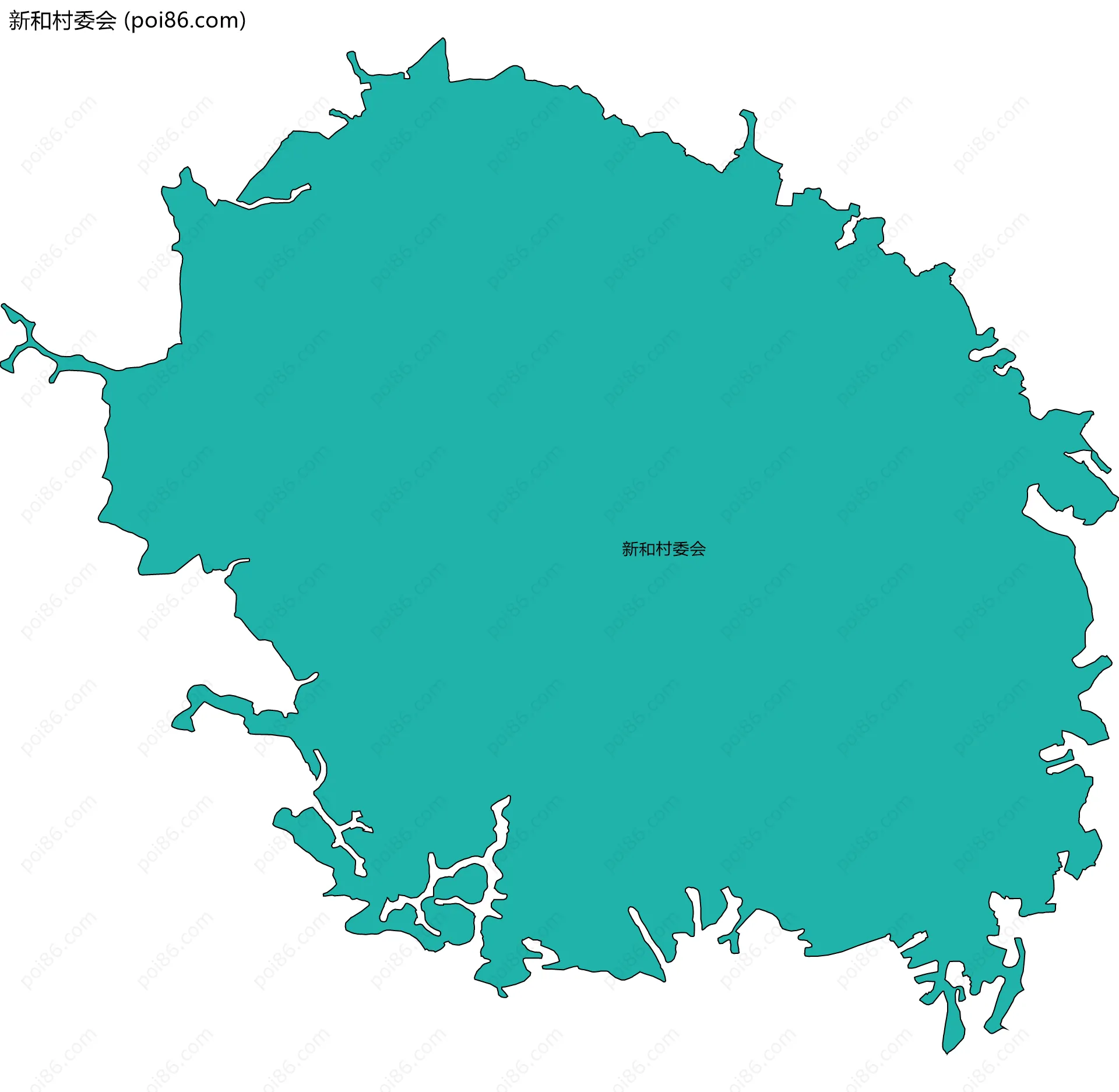 新和村委会边界地图