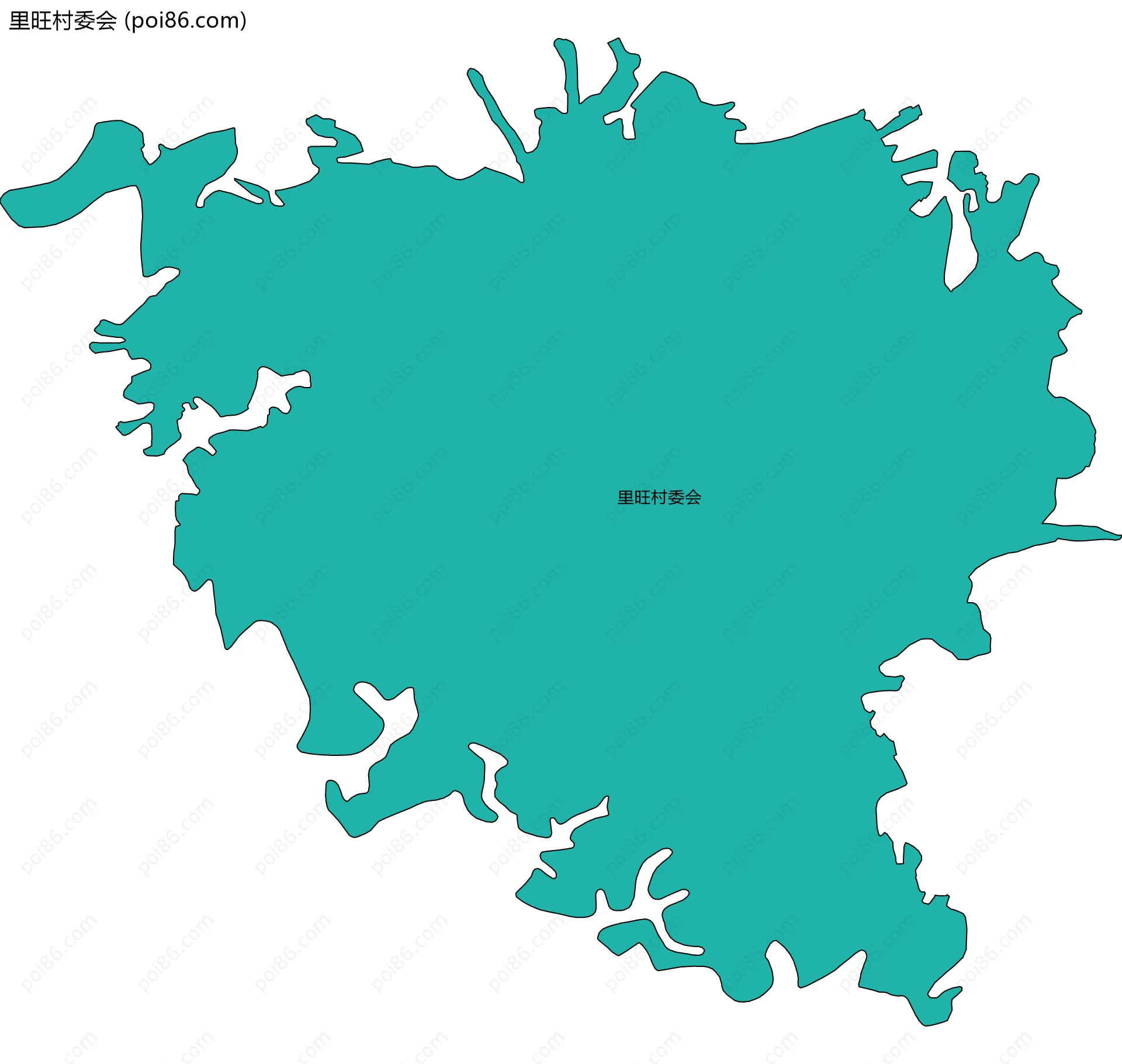 里旺村委会边界地图