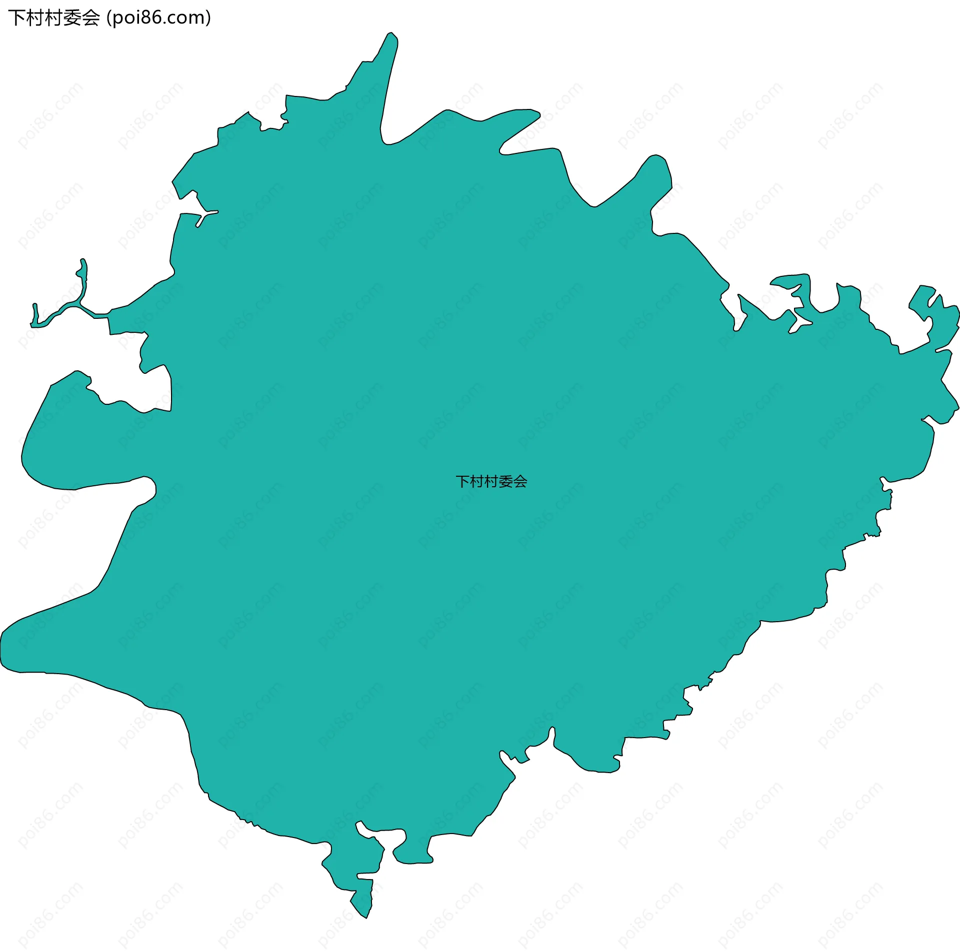 下村村委会边界地图