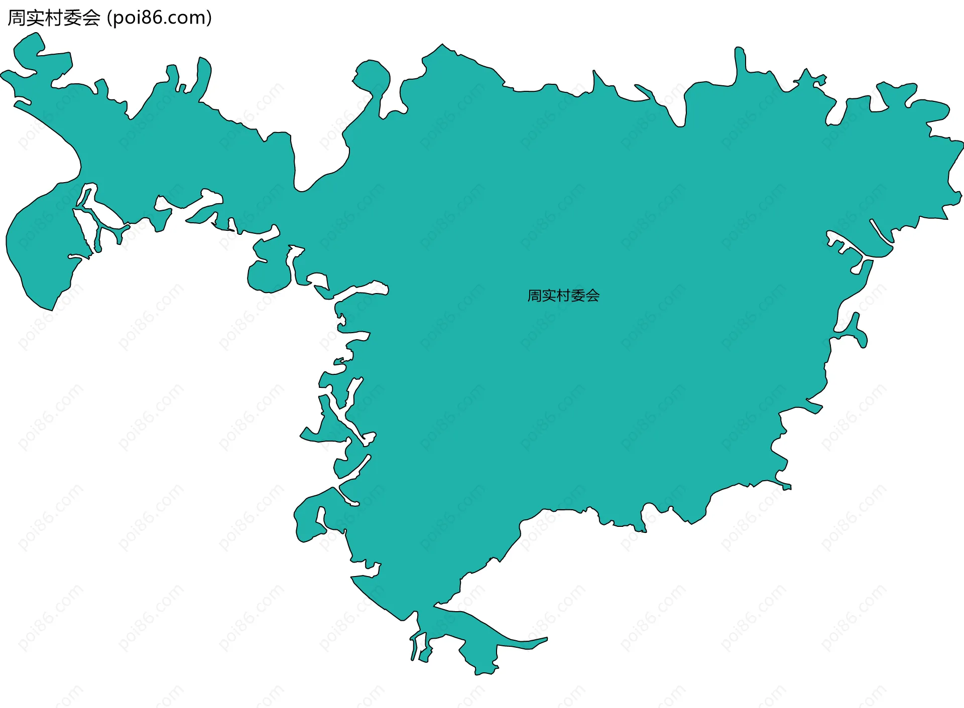 周实村委会边界地图