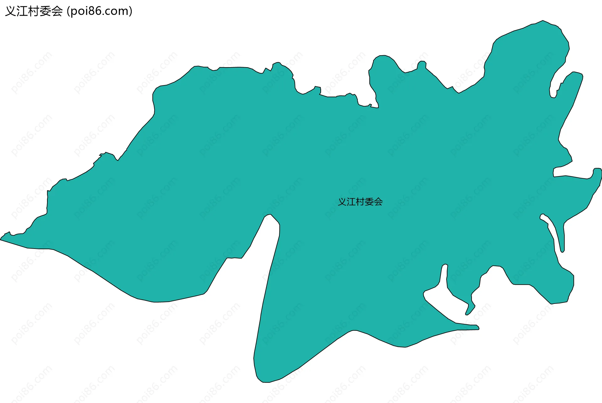 义江村委会边界地图