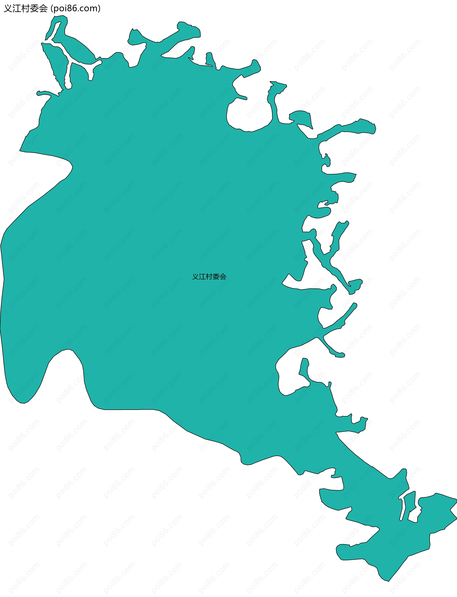 义江村委会边界地图