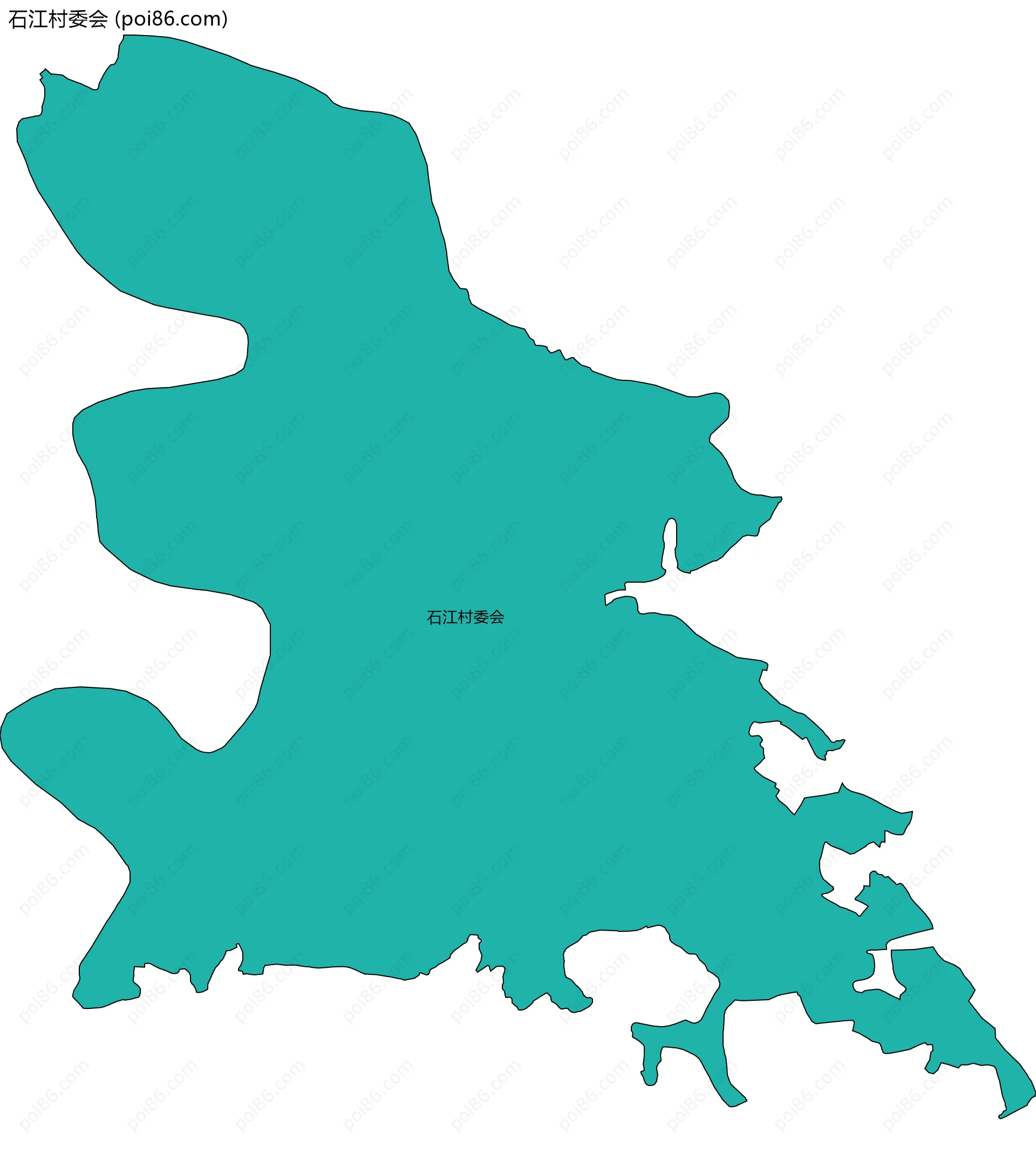 石江村委会边界地图