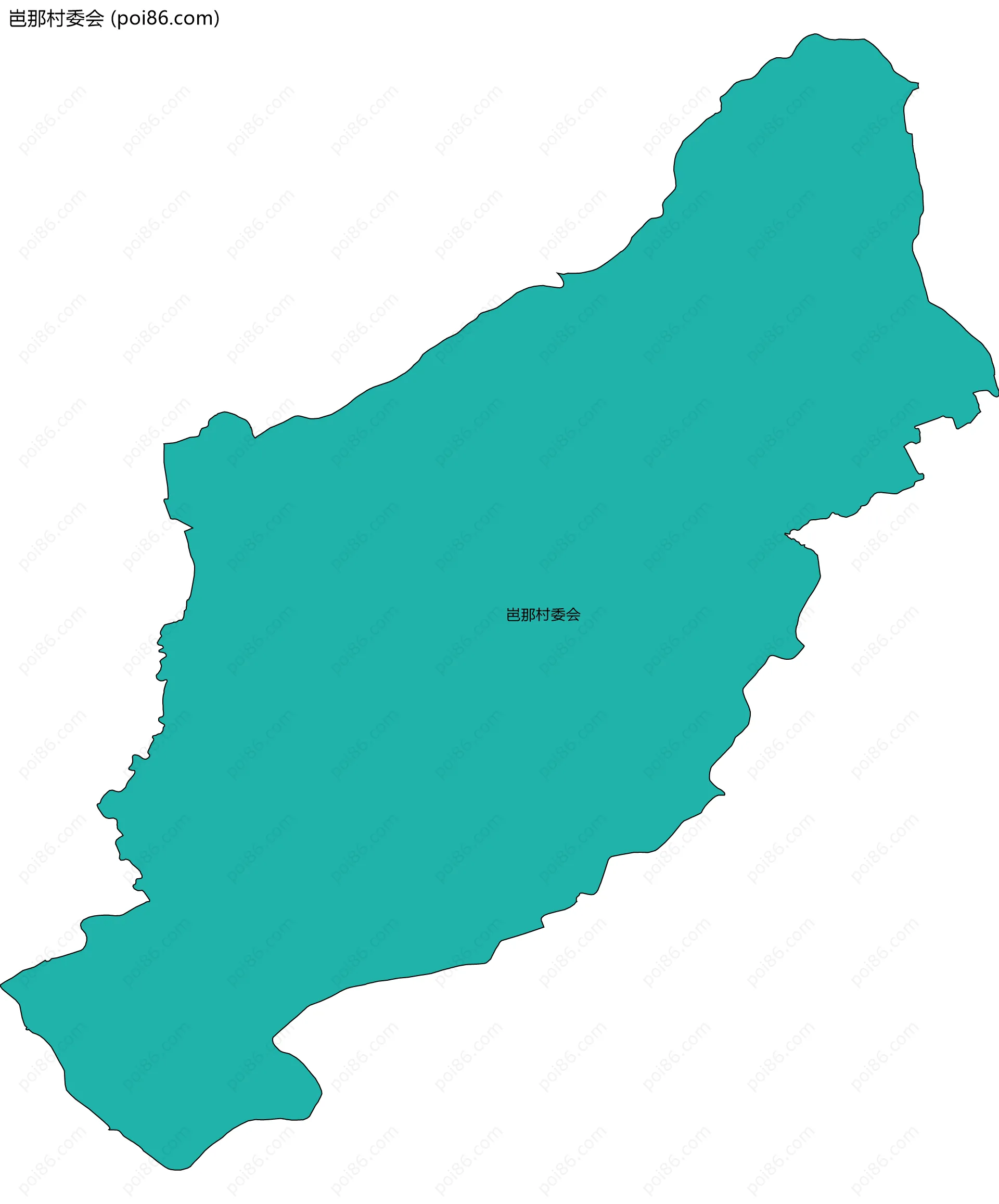 岜那村委会边界地图