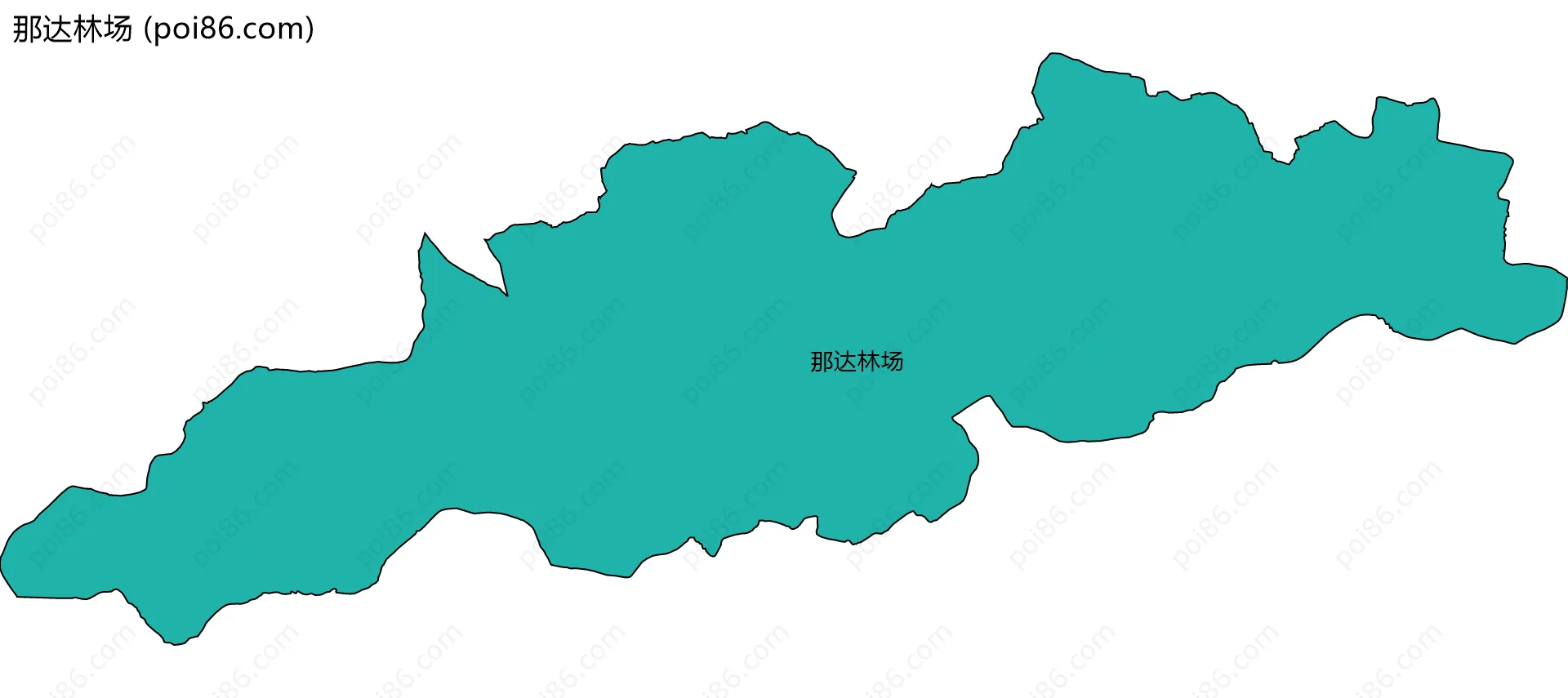 那达林场边界地图