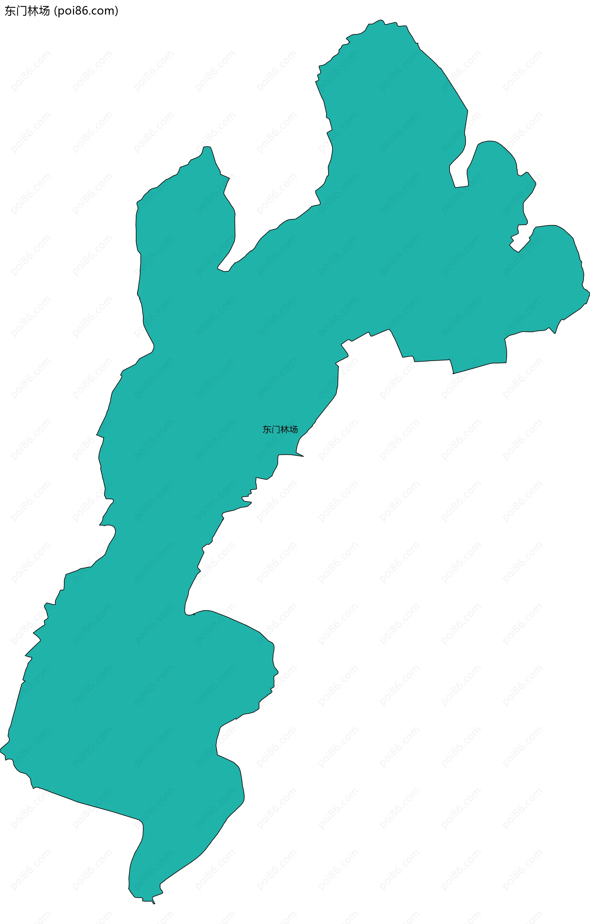 东门林场边界地图