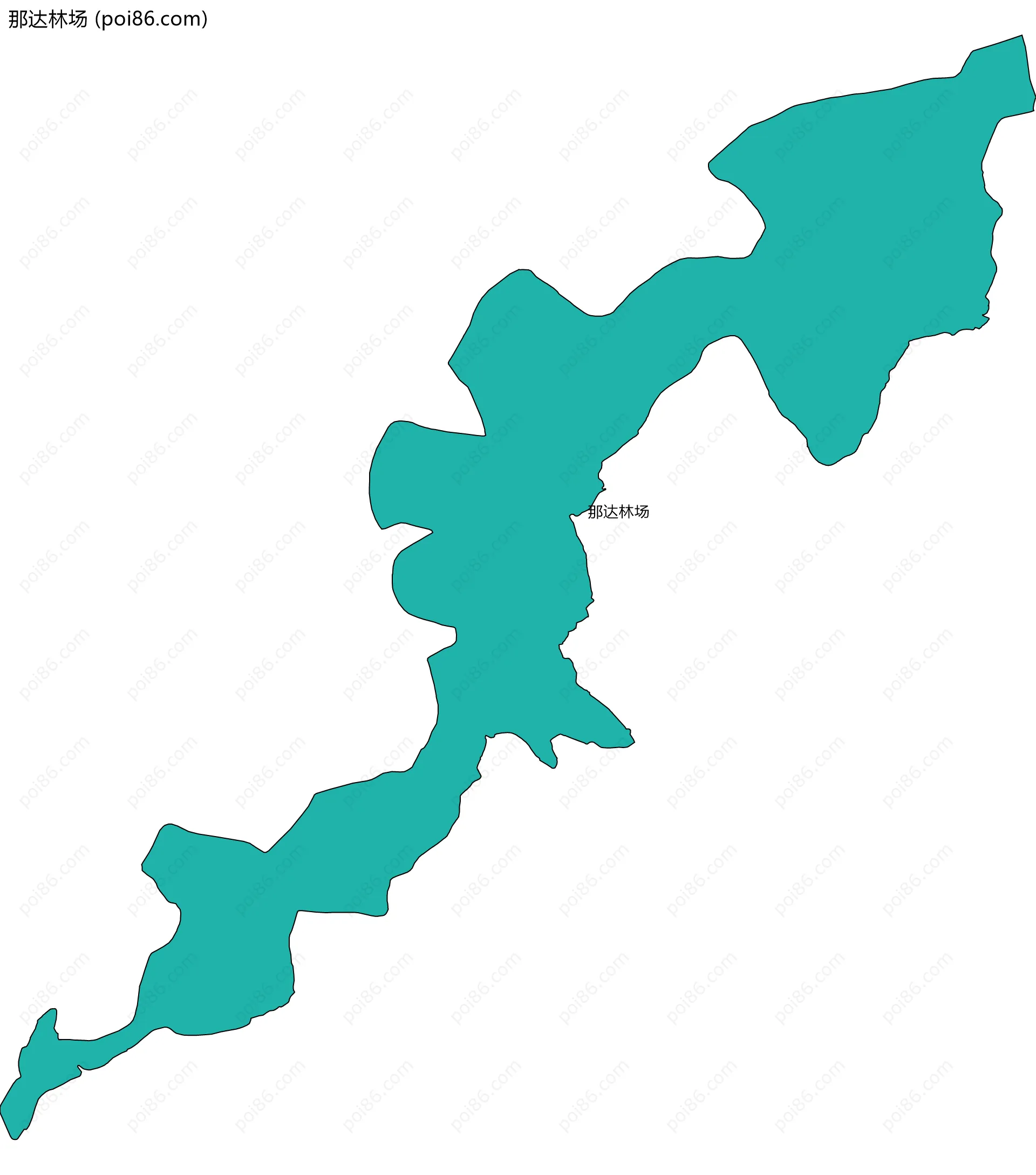那达林场边界地图