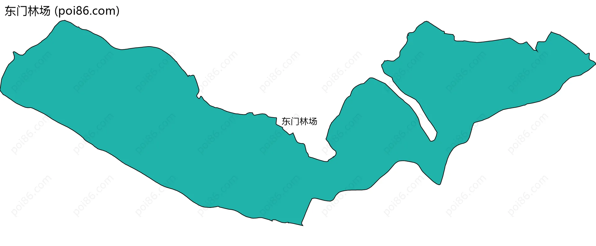 东门林场边界地图