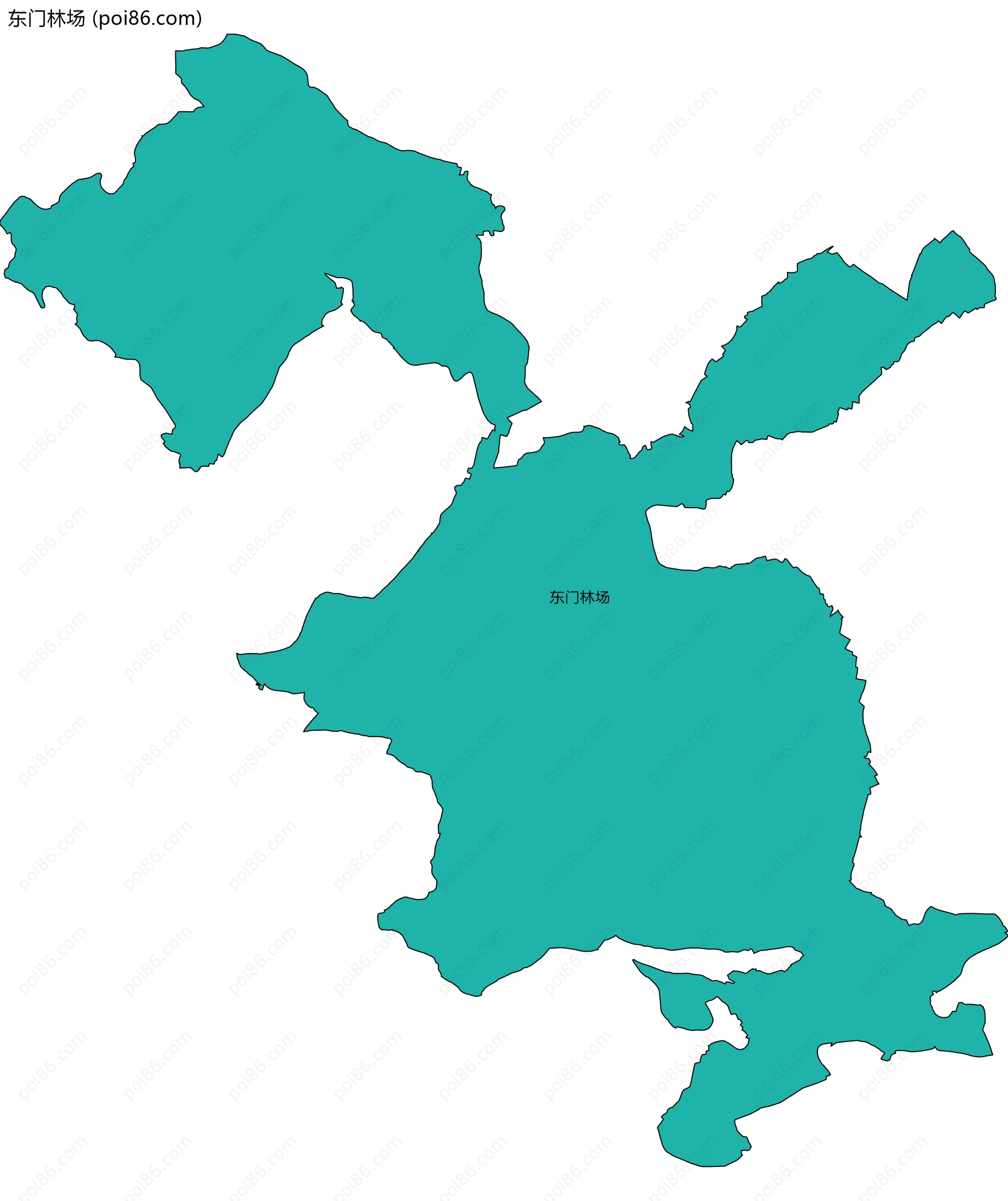 东门林场边界地图