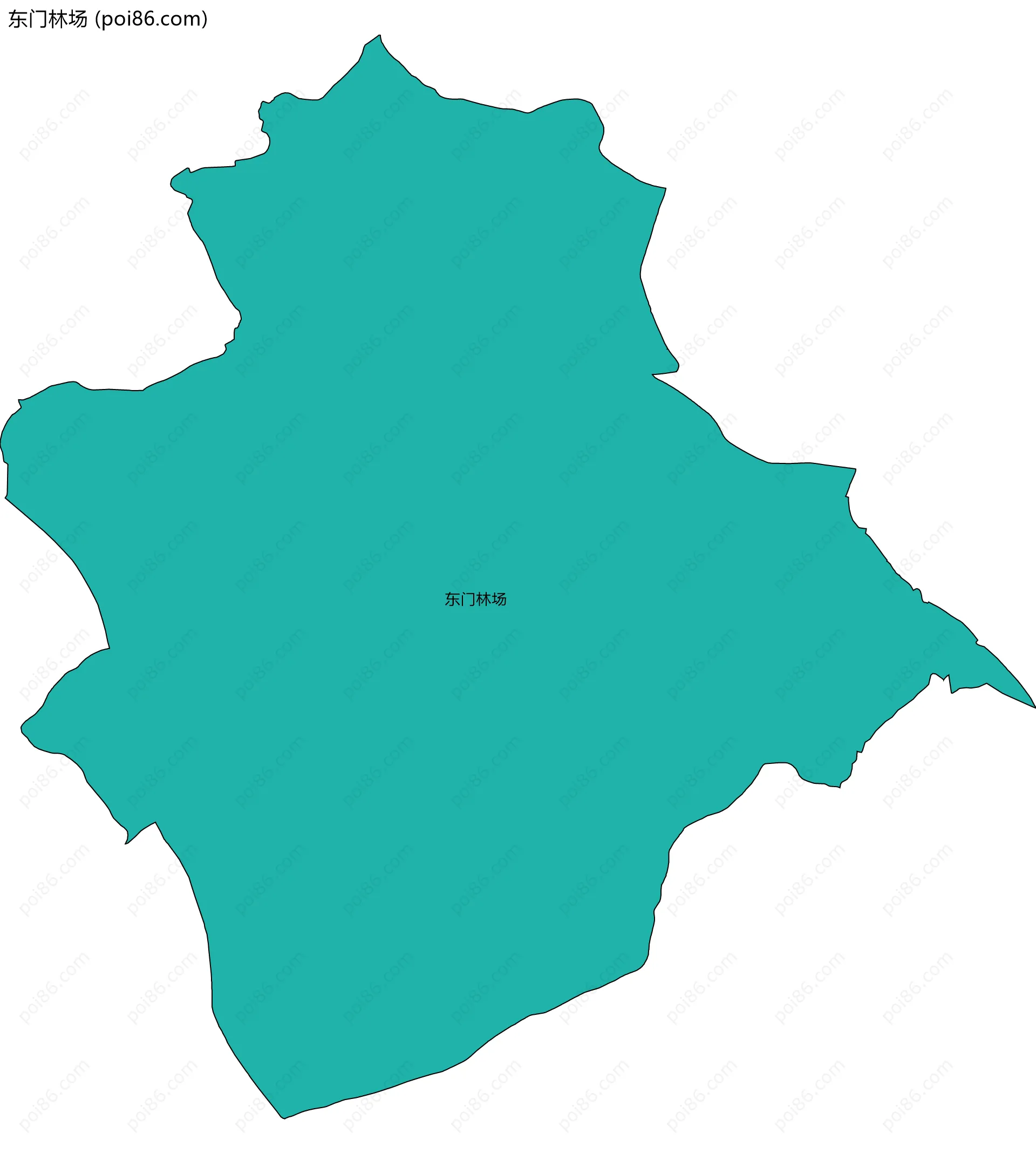 东门林场边界地图