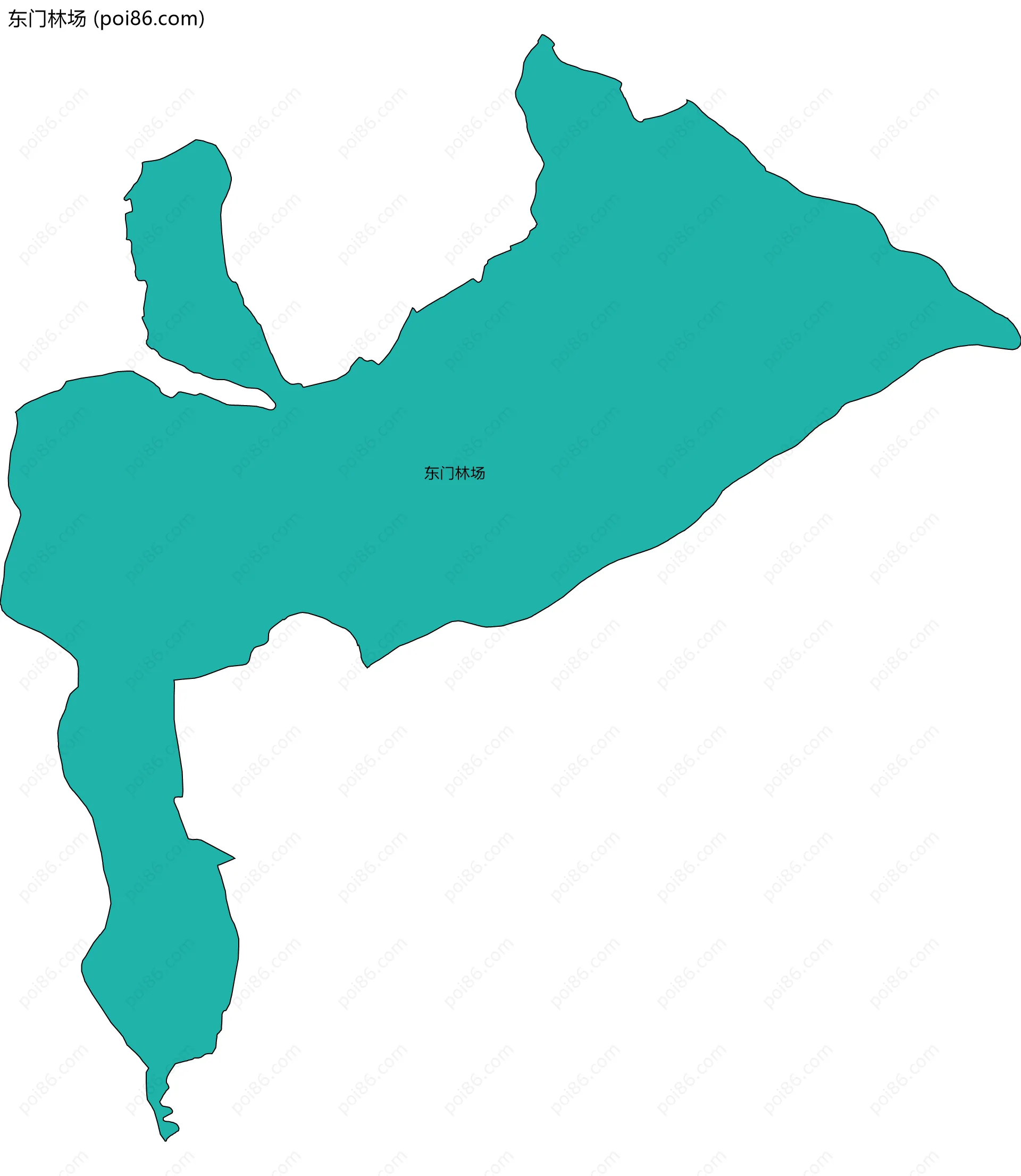 东门林场边界地图