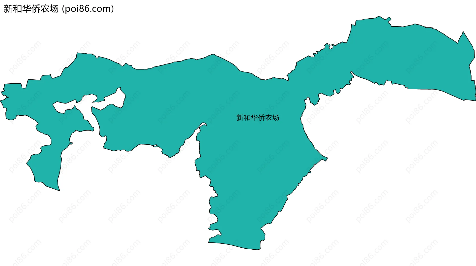 新和华侨农场边界地图