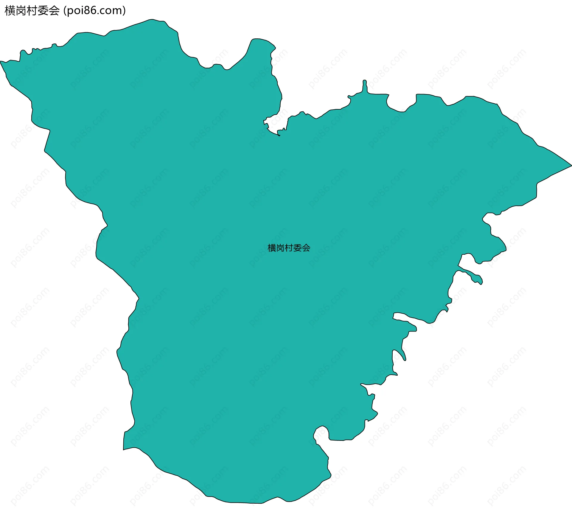 横岗村委会边界地图
