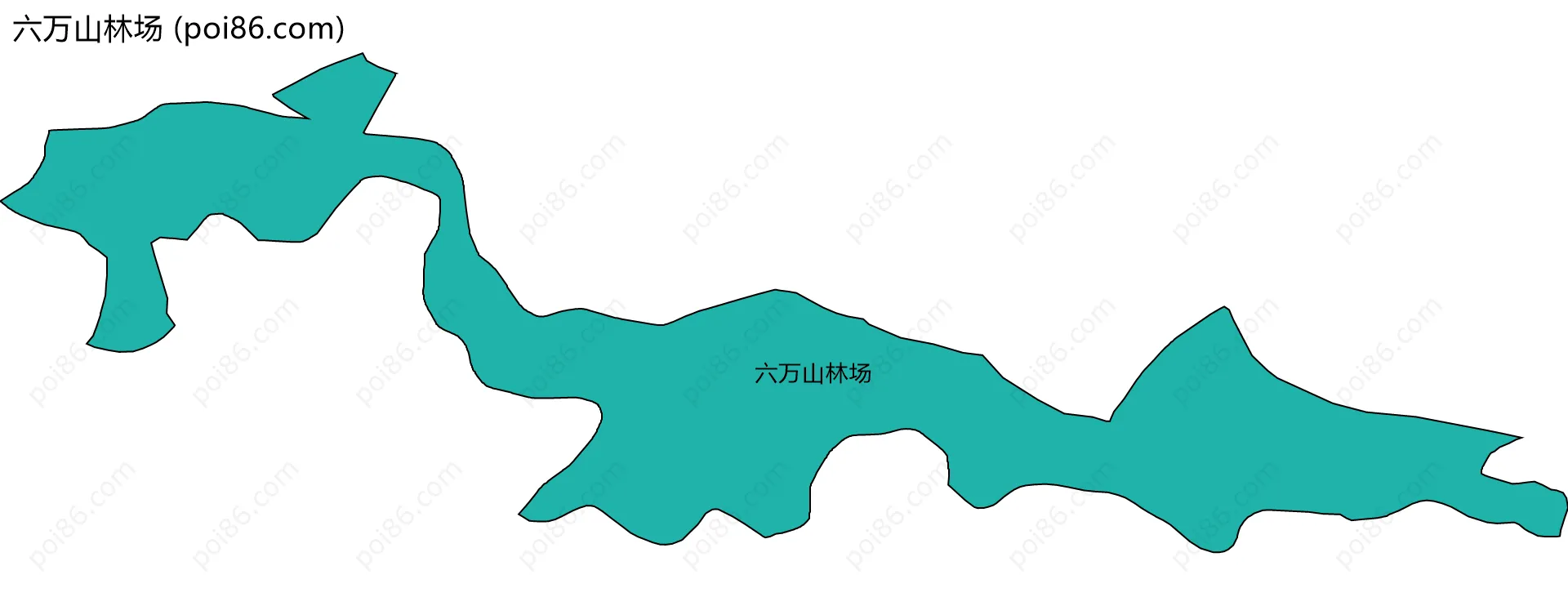 六万山林场边界地图