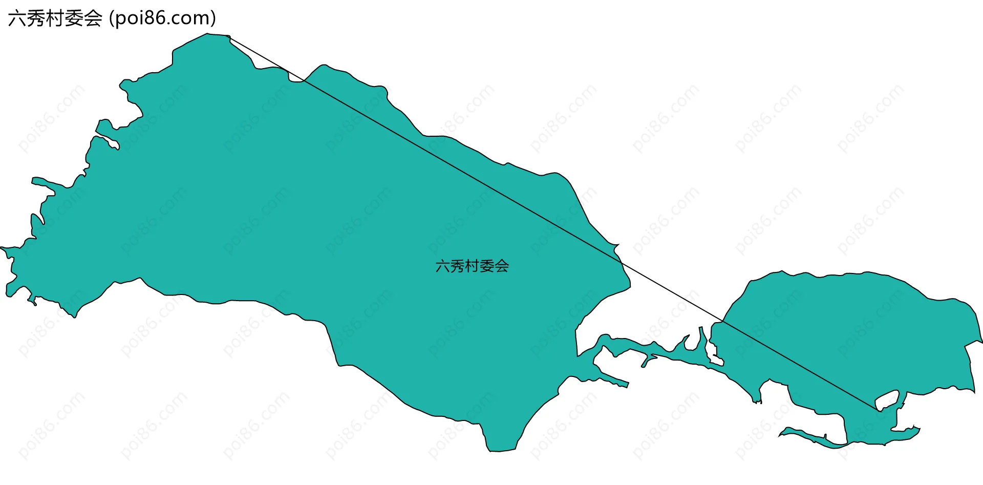 六秀村委会边界地图