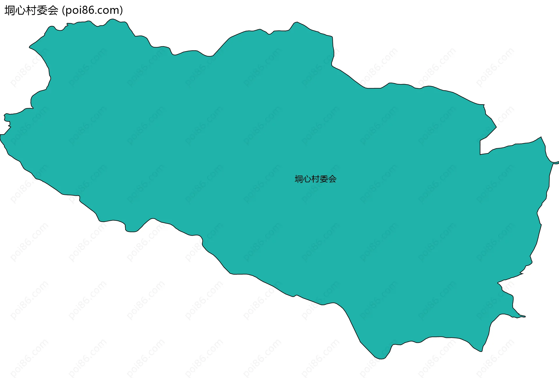 垌心村委会边界地图
