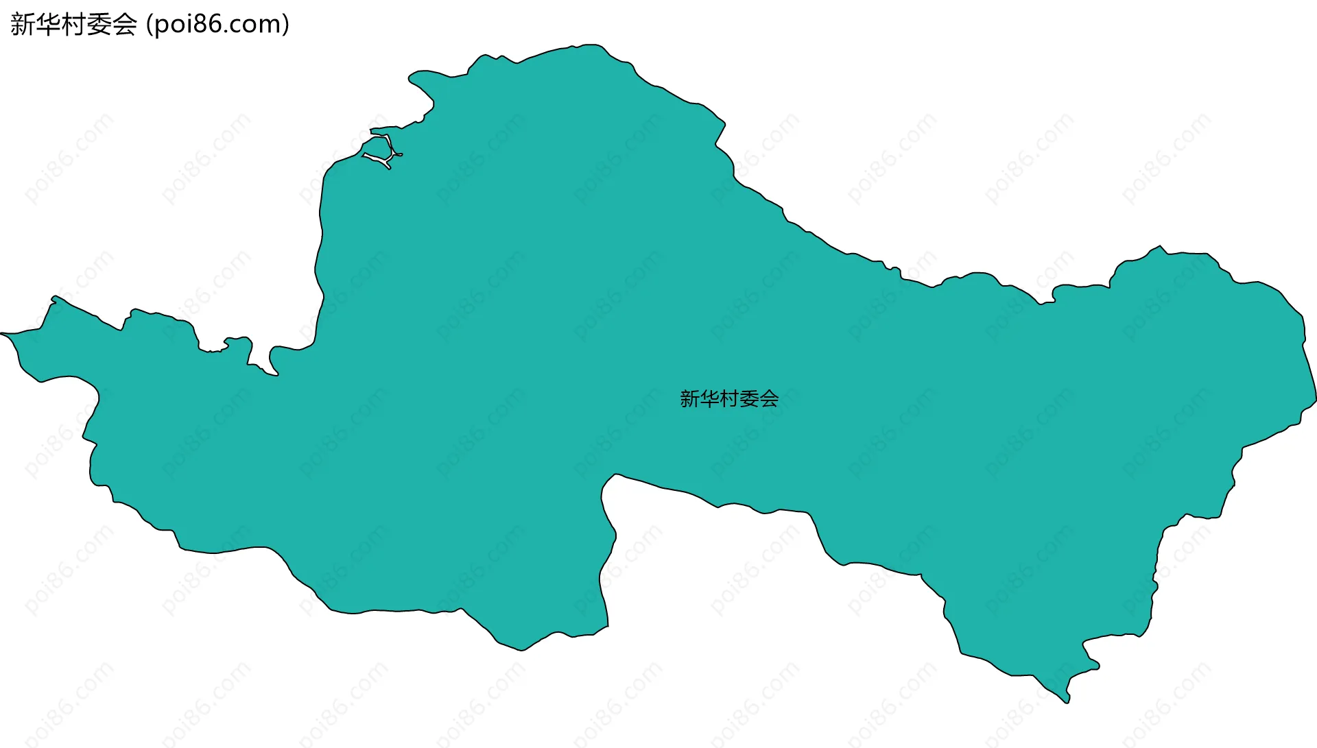 新华村委会边界地图