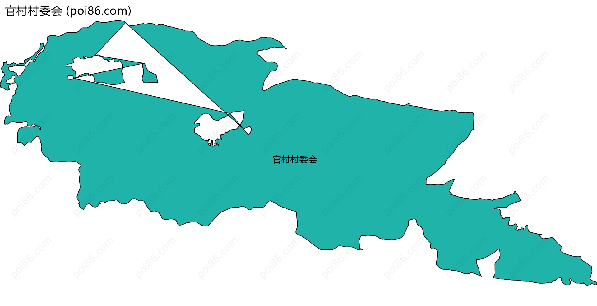 官村村委会边界地图