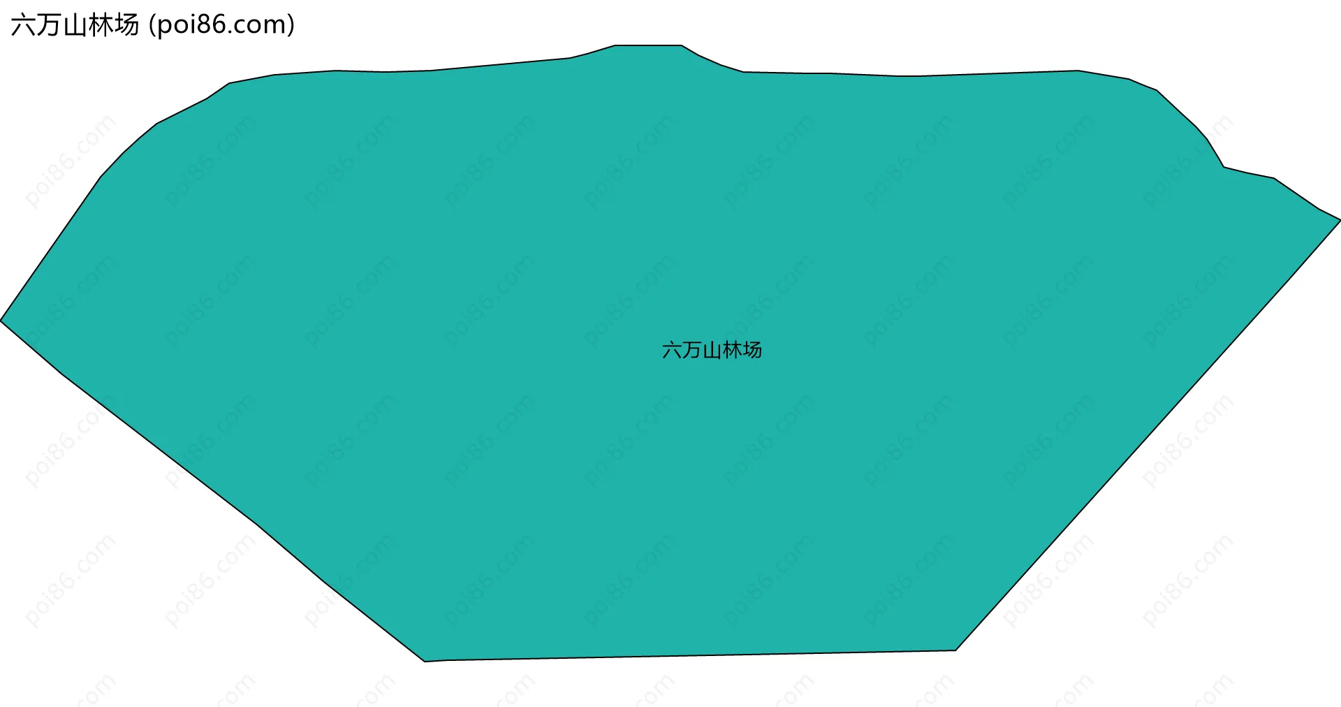 六万山林场边界地图