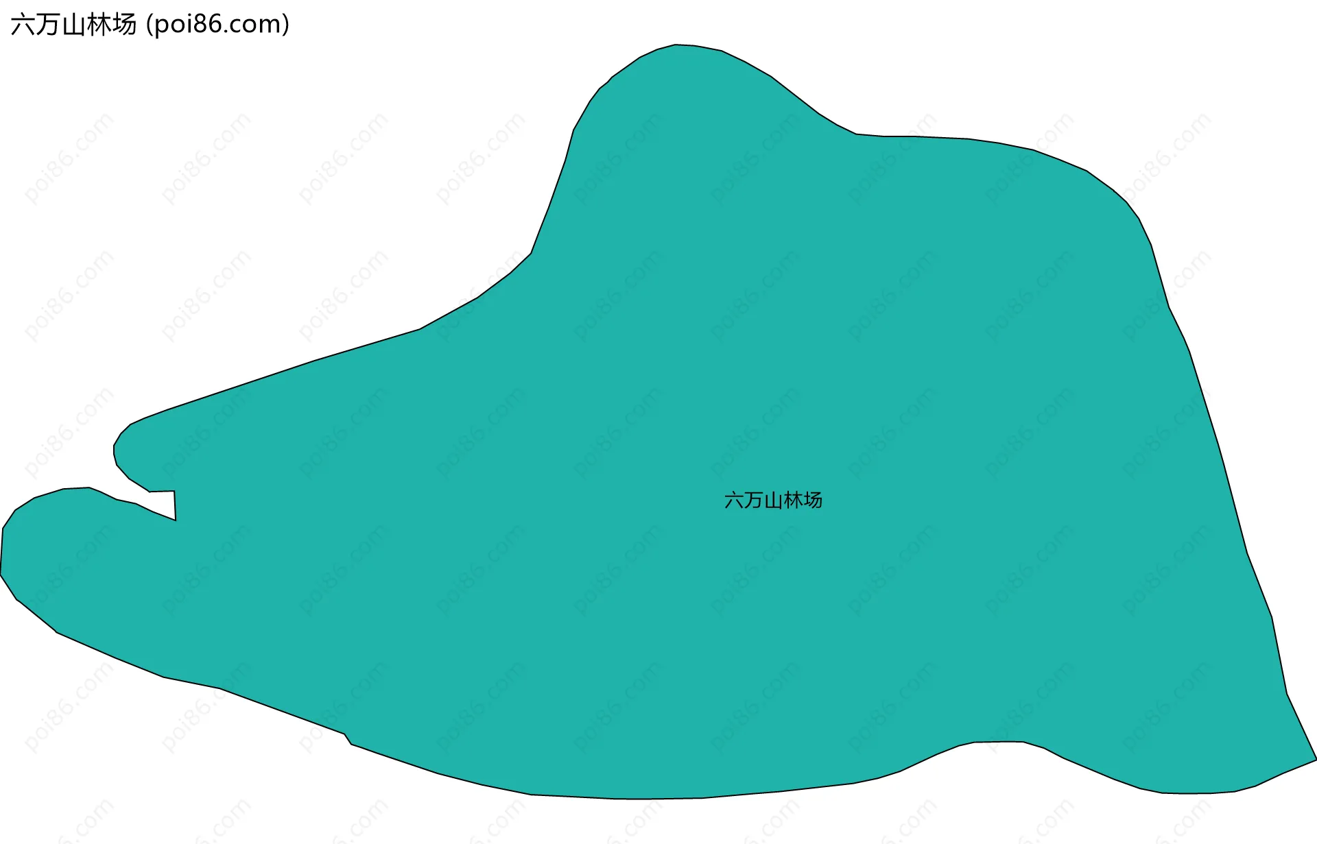 六万山林场边界地图