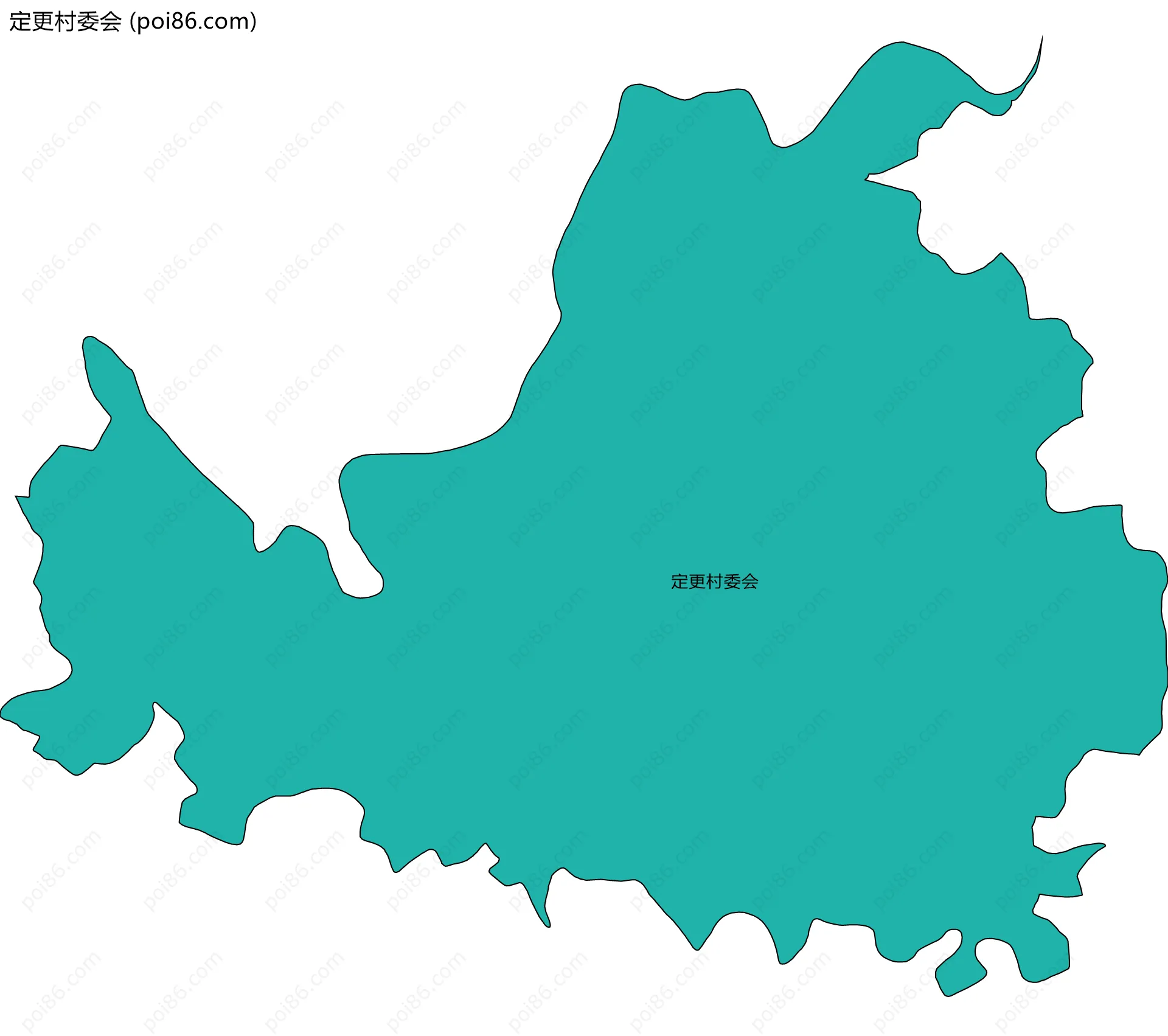 定更村委会边界地图