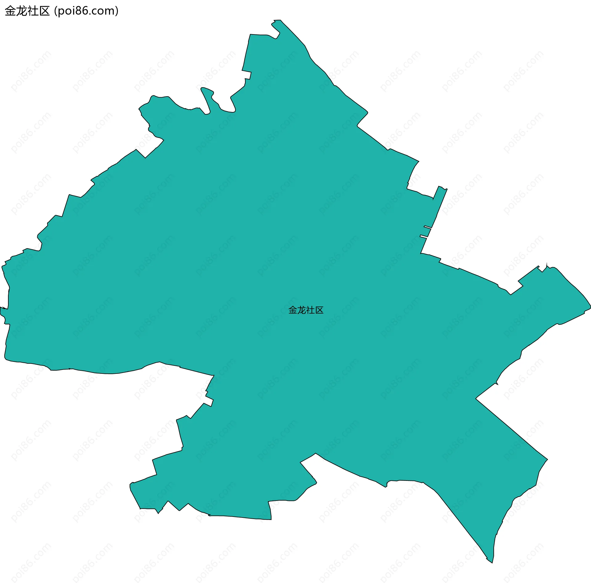 金龙社区边界地图