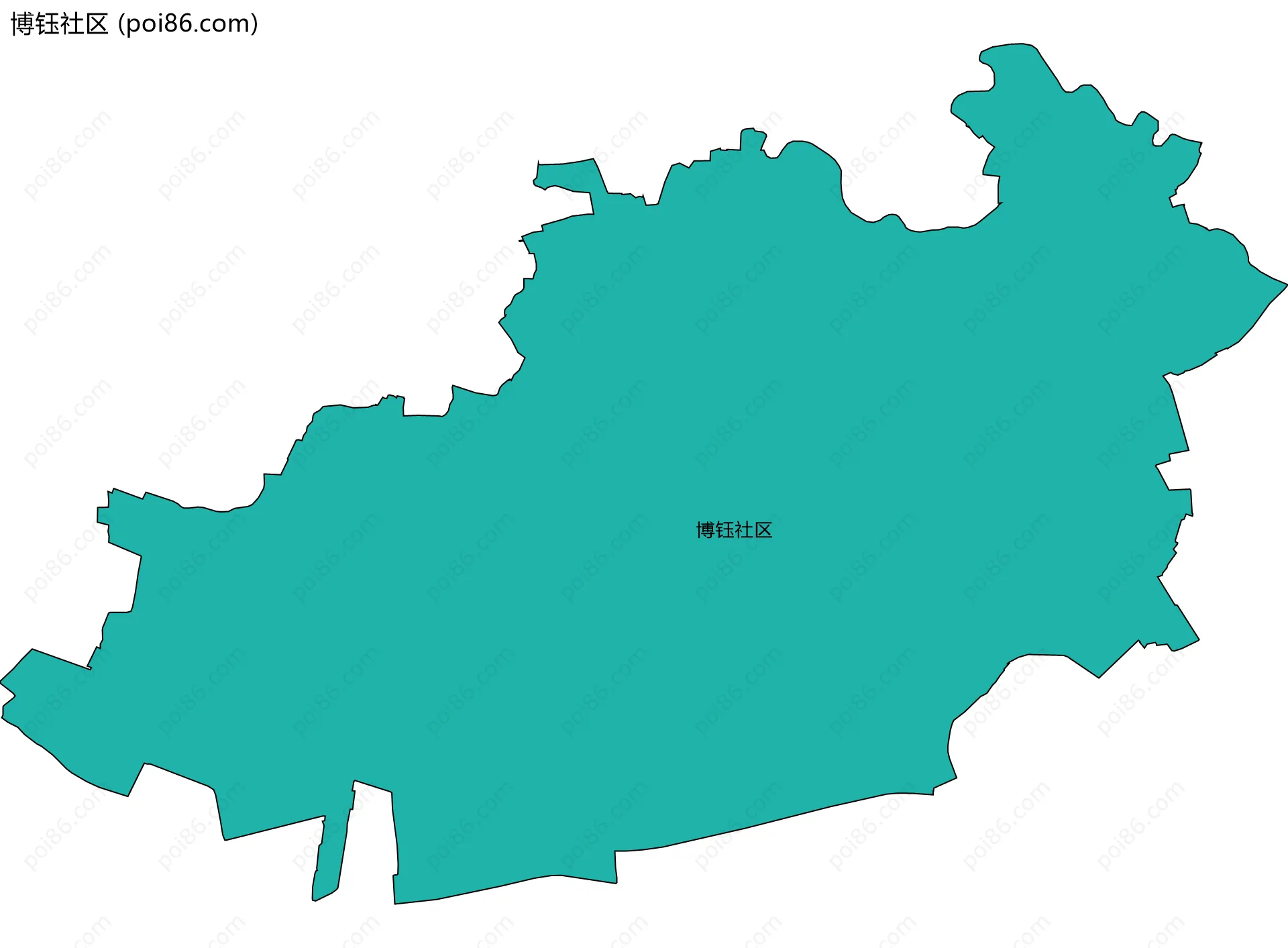 博钰社区边界地图