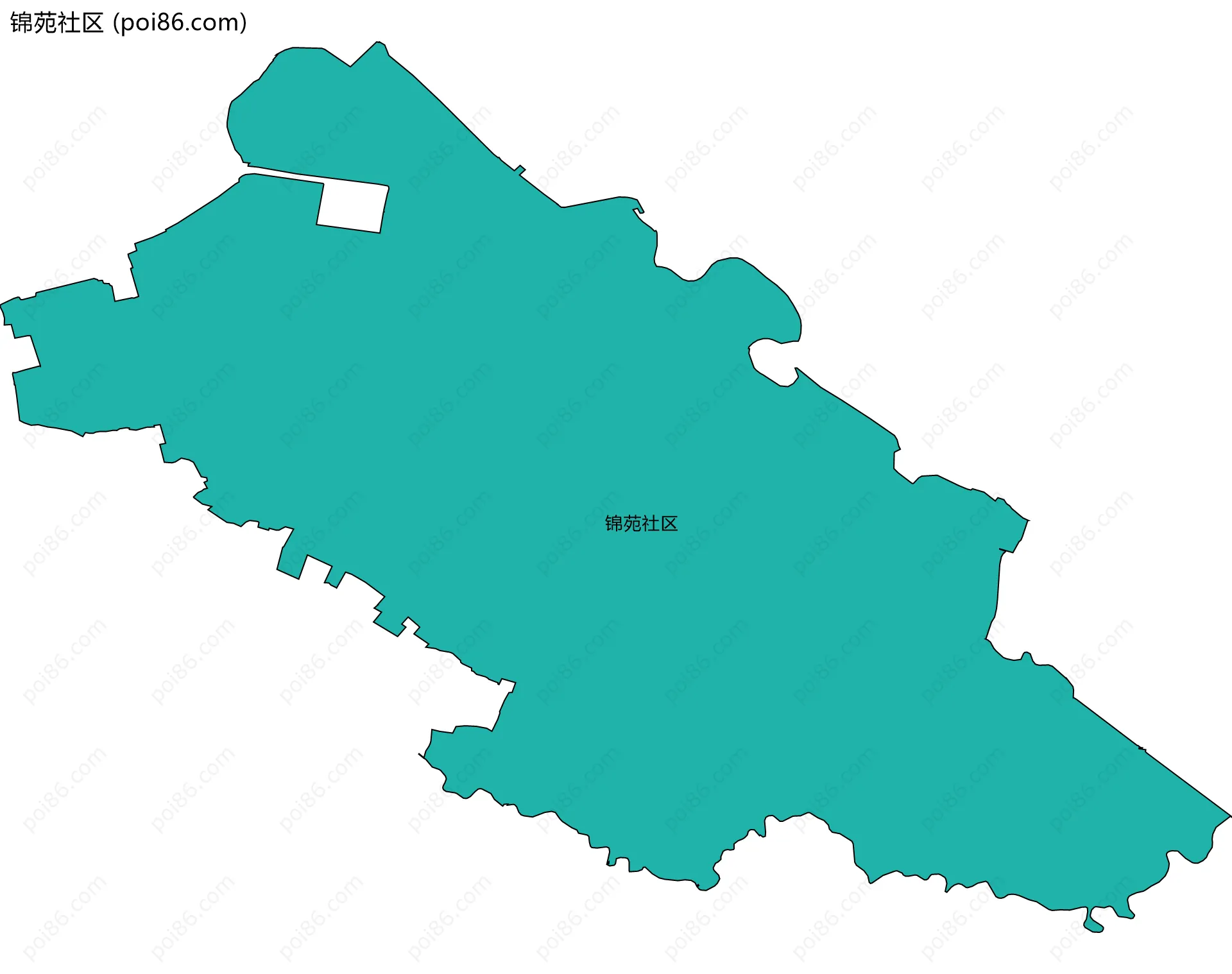 锦苑社区边界地图