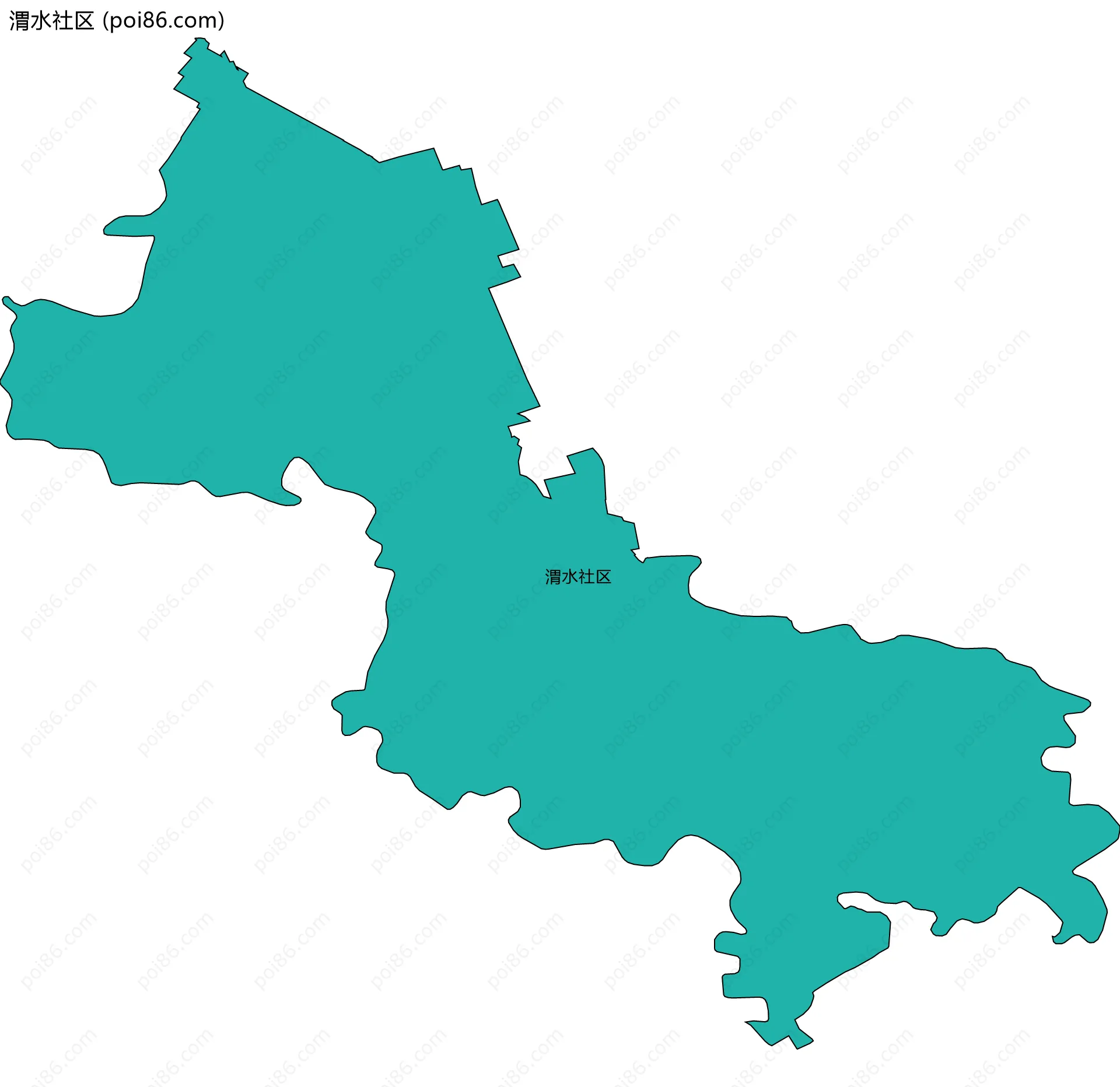 渭水社区边界地图