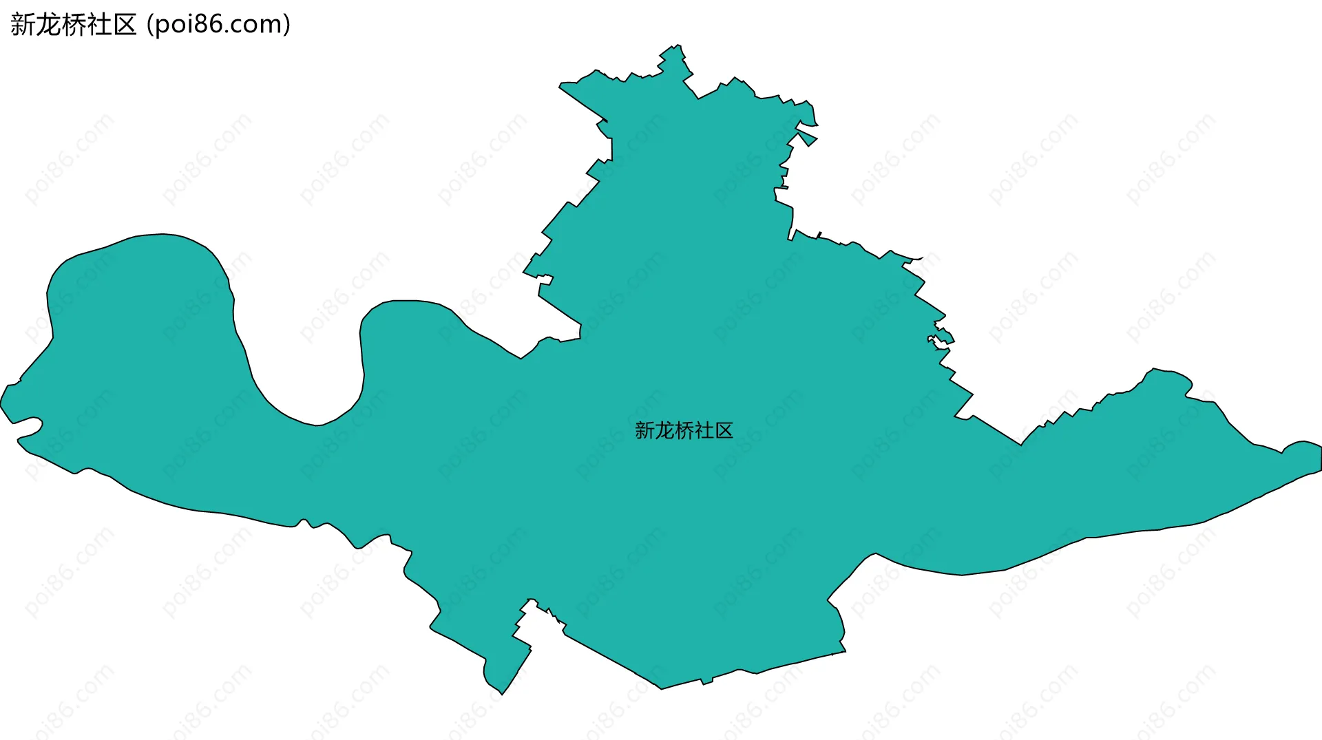 新龙桥社区边界地图