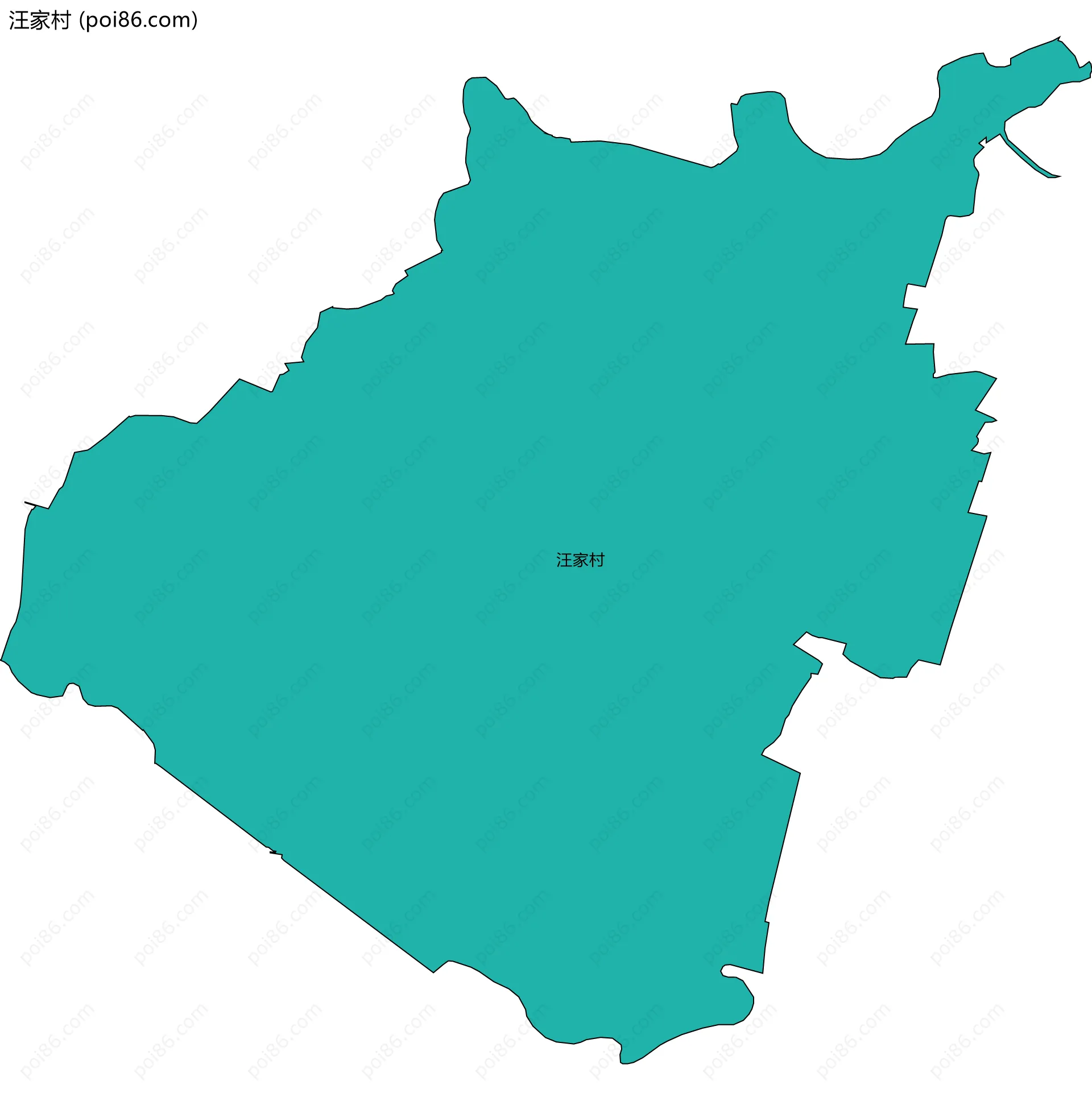 汪家村边界地图