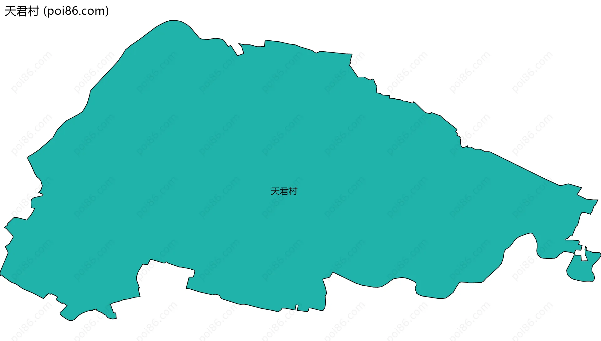 天君村边界地图