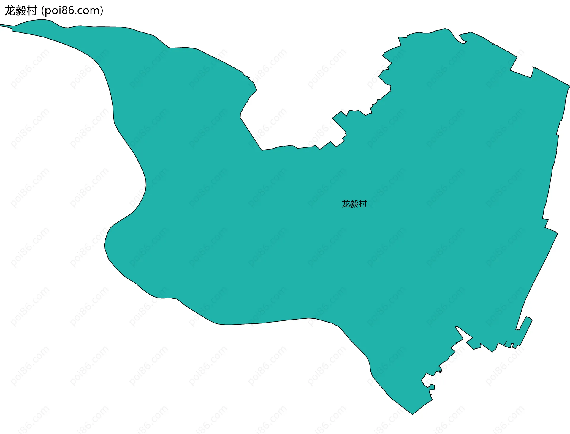 龙毅村边界地图