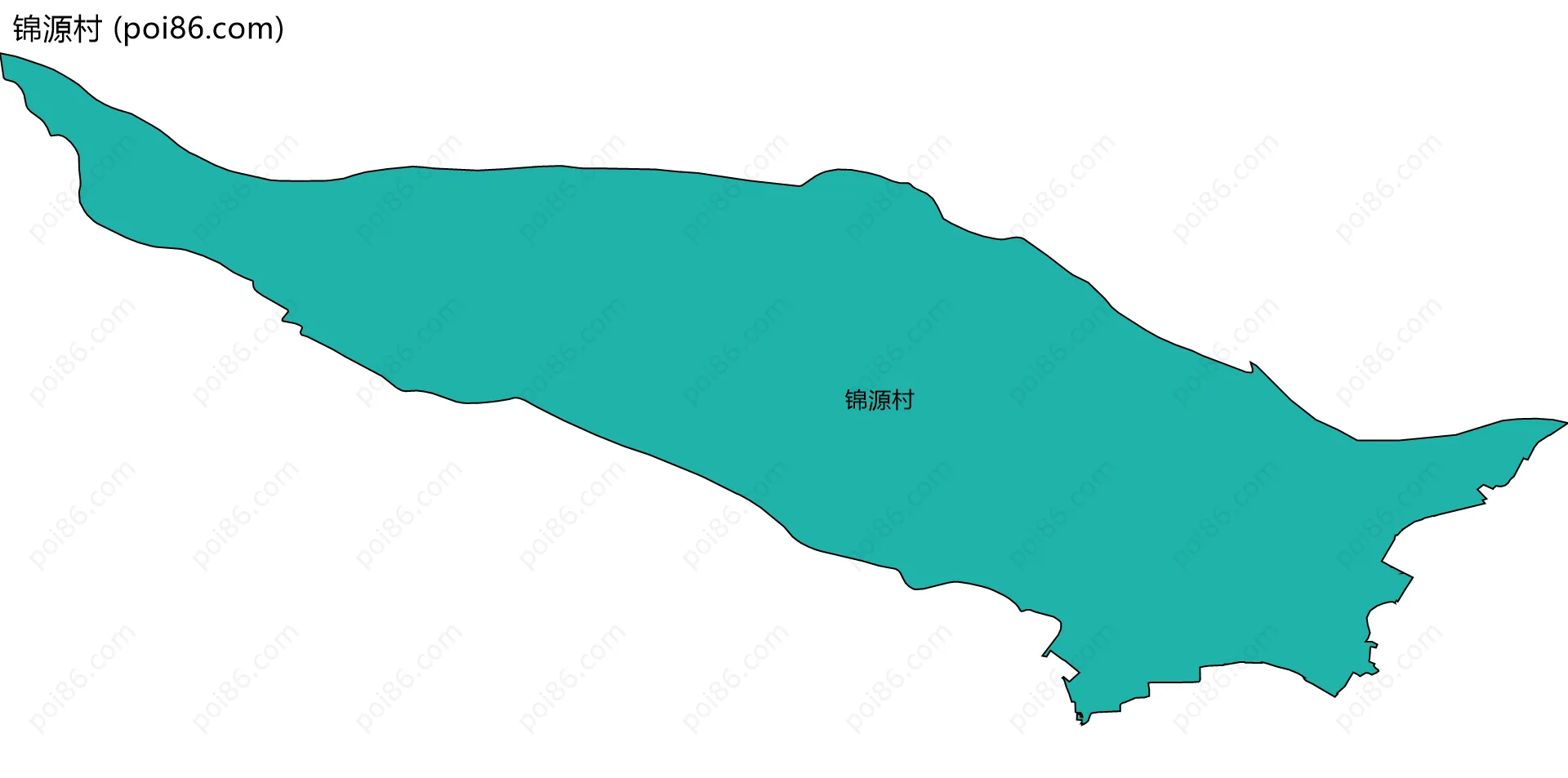 锦源村边界地图