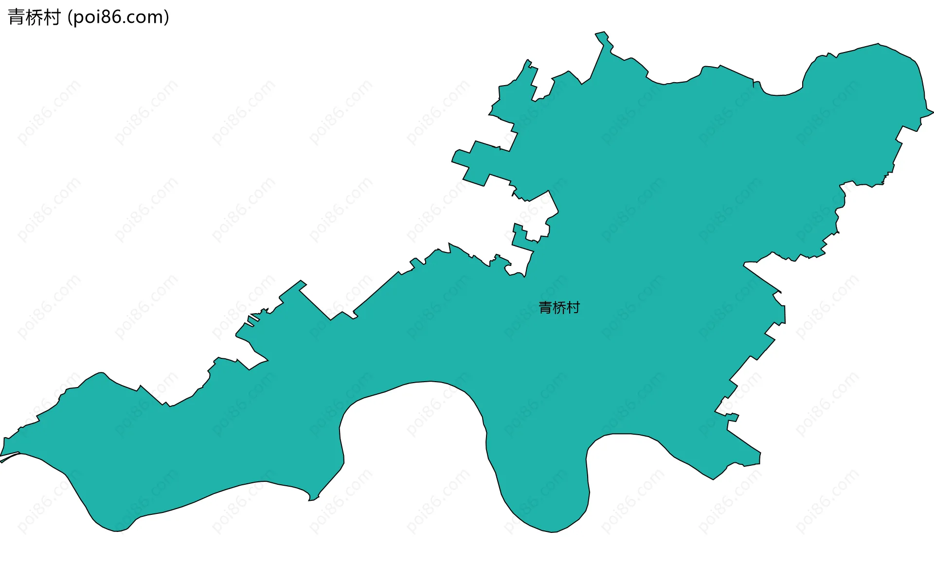 青桥村边界地图