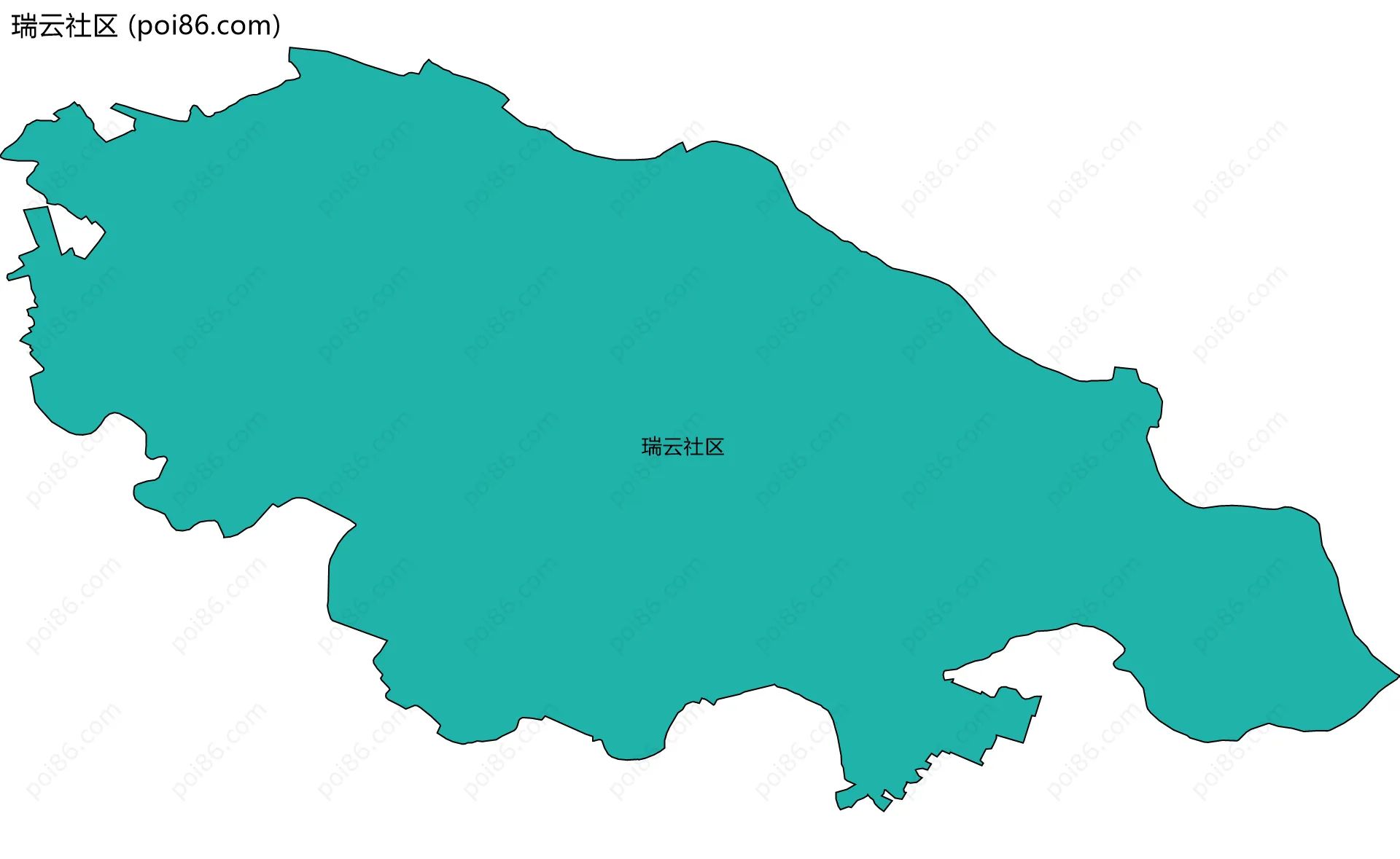 瑞云社区边界地图