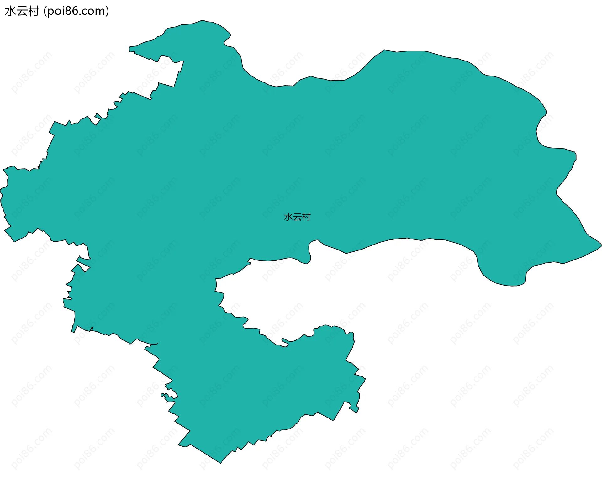 水云村边界地图