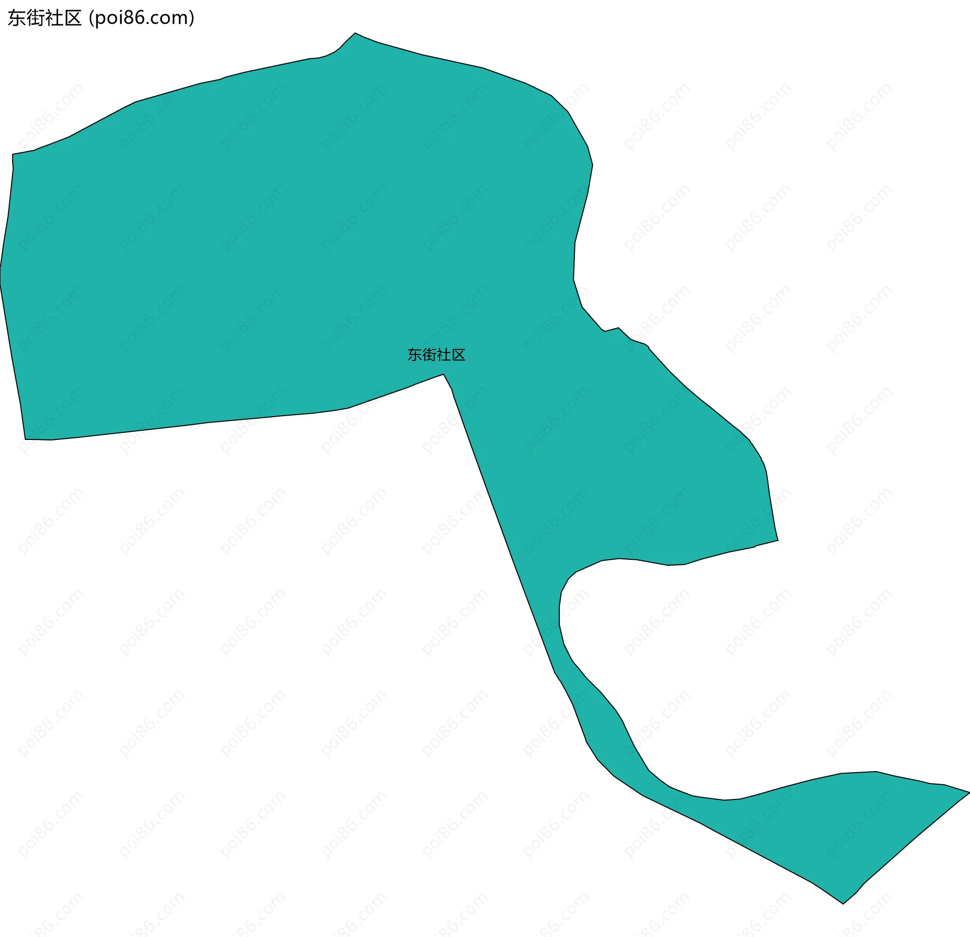 东街社区边界地图