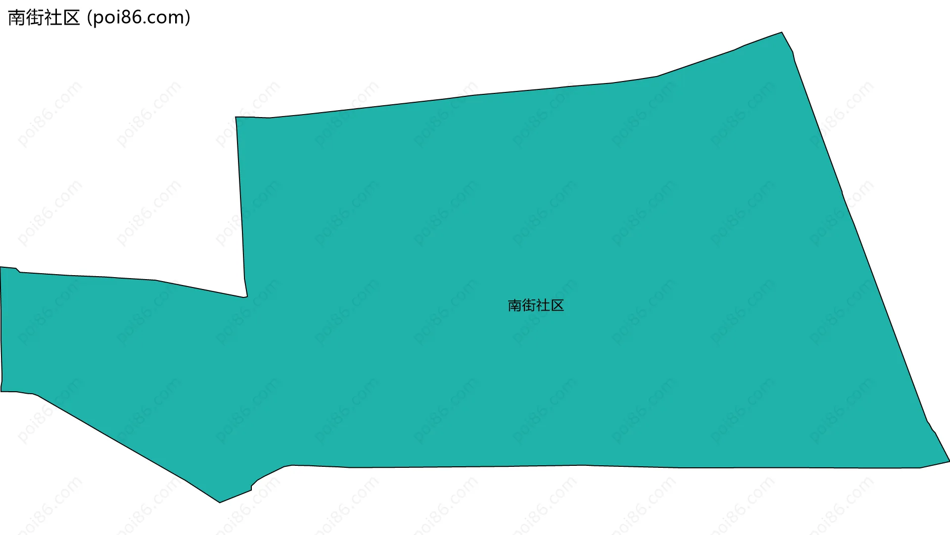 南街社区边界地图