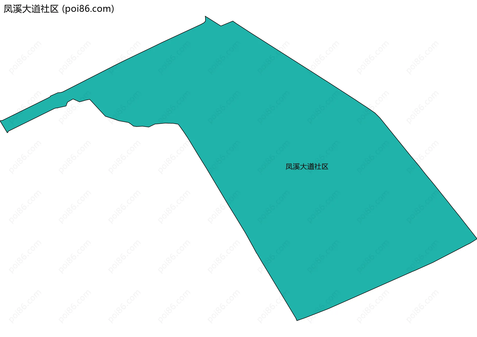 凤溪大道社区边界地图
