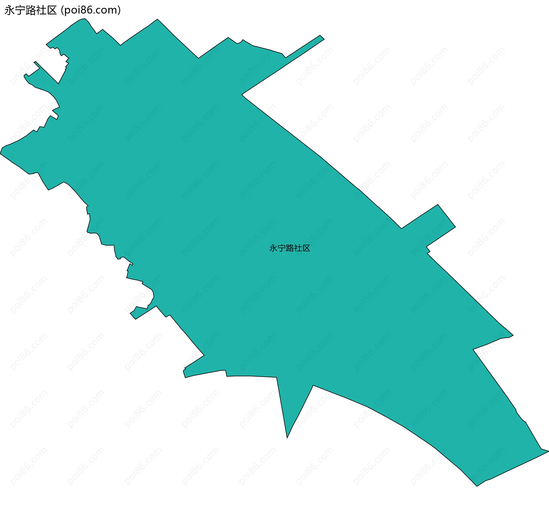 永宁路社区边界地图