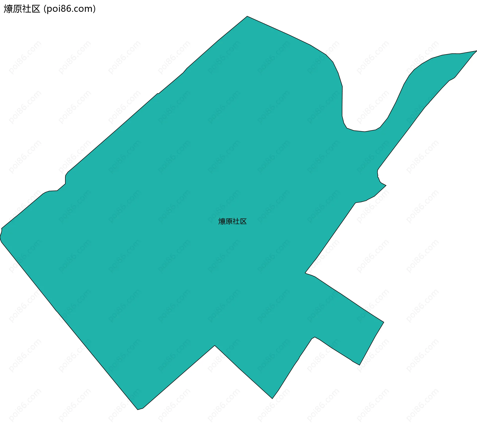 燎原社区边界地图